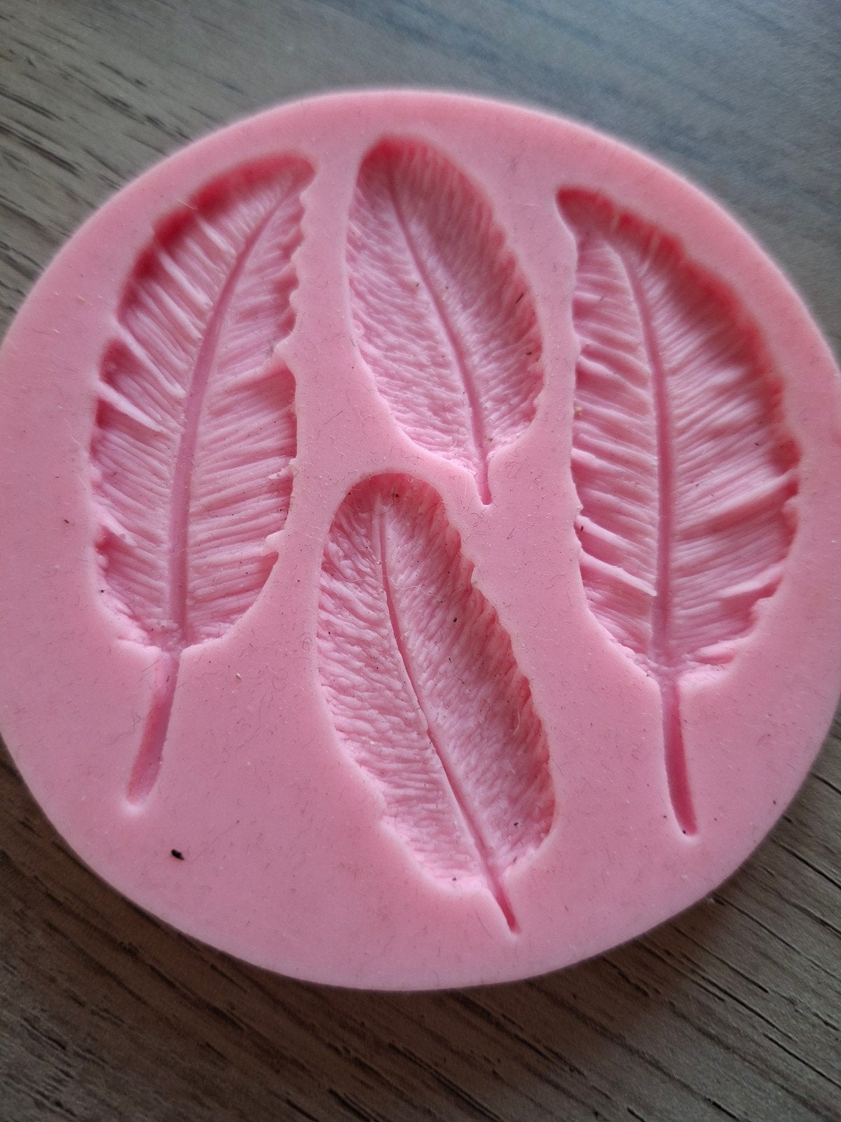 Siliconen mal met veren - Knutselmateriaal, Roze, Overige thema's, Nieuw, Ophalen of Verzenden