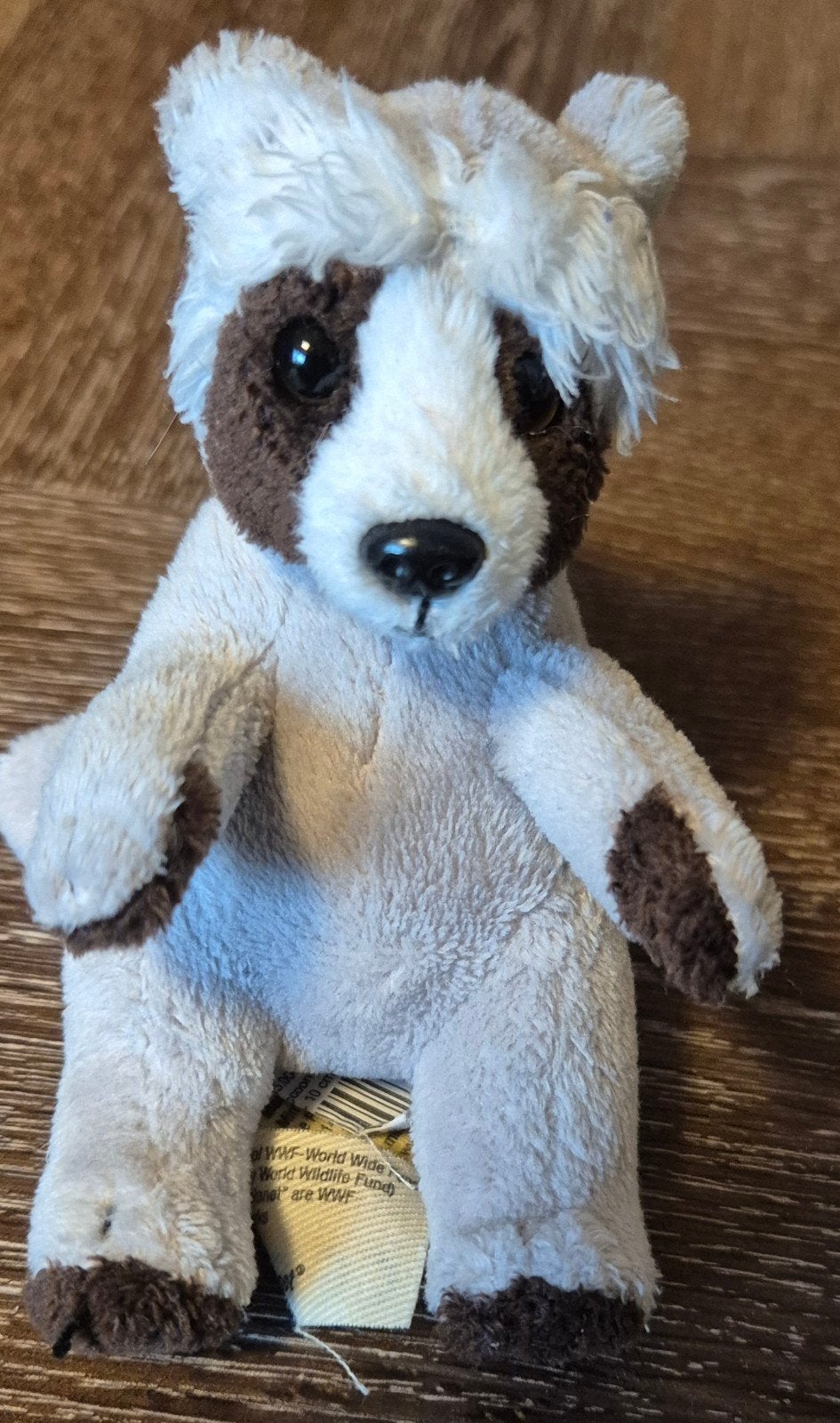 Kleine schattige WWF Wasbeer Knuffel - Zo goed als nieuw, Ophalen, Overige merken, Overige karakters, Overige typen