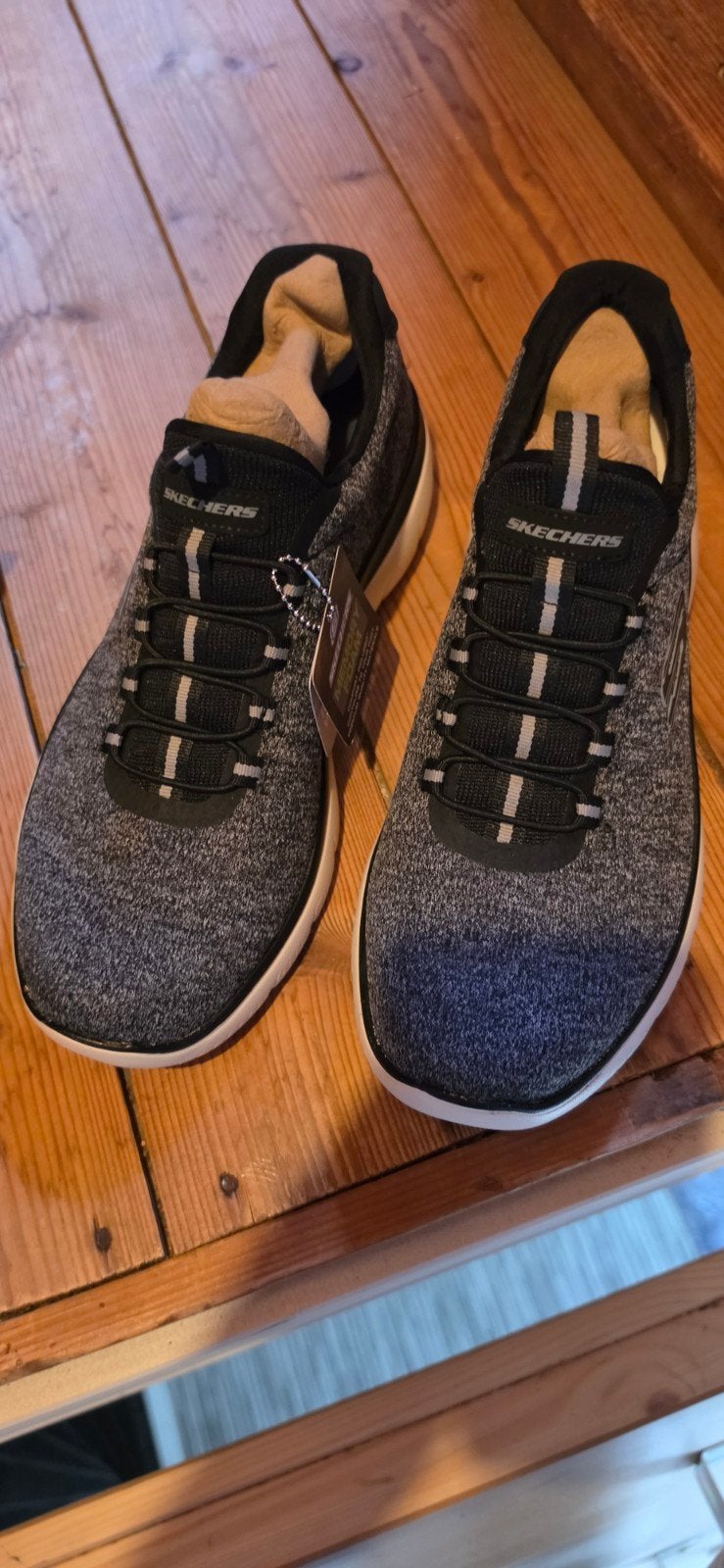 Skechers Summits Forton Heren Sneakers - Nieuw, Maat 42, Zwart, Nieuw, Ophalen of Verzenden, Sneakers of Gympen
