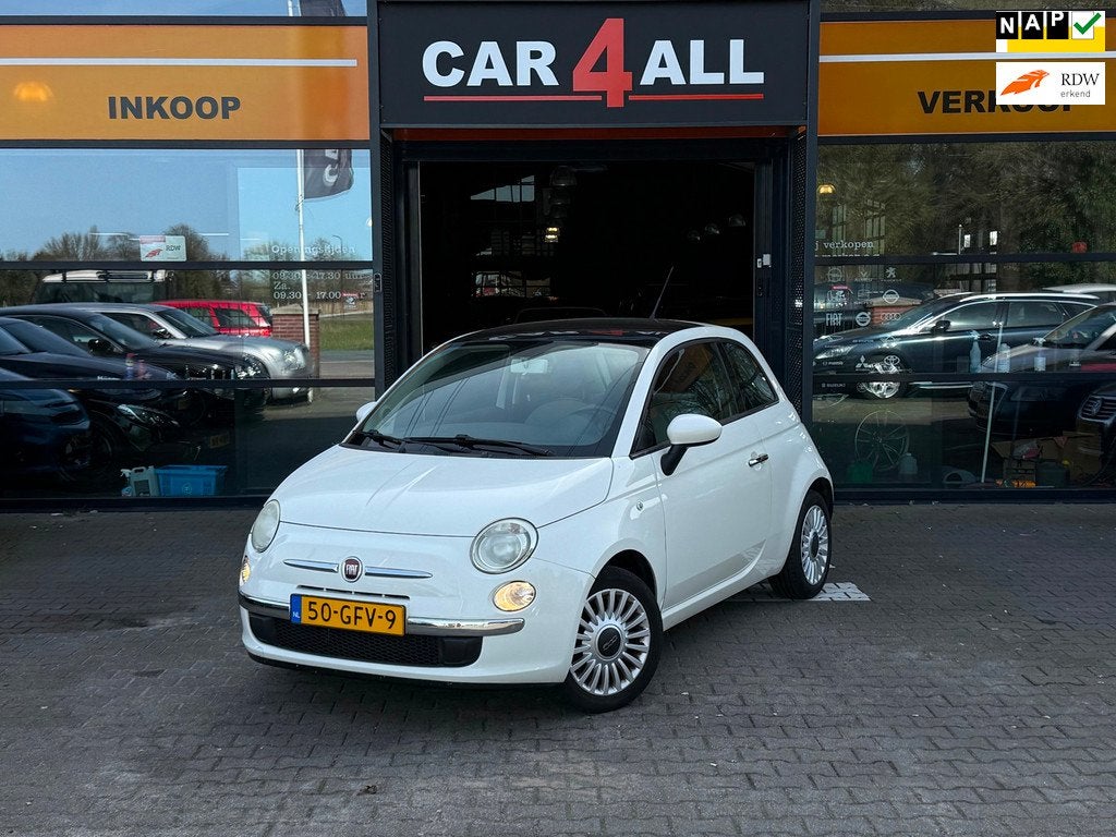 Fiat 500 1.2 Lounge PANODAK/LMVELGEN/AIRCO/NETTE AUTO/RIJDT, Auto's, Fiat, Voorwielaandrijving, Stof, Gebruikt, 4 cilinders