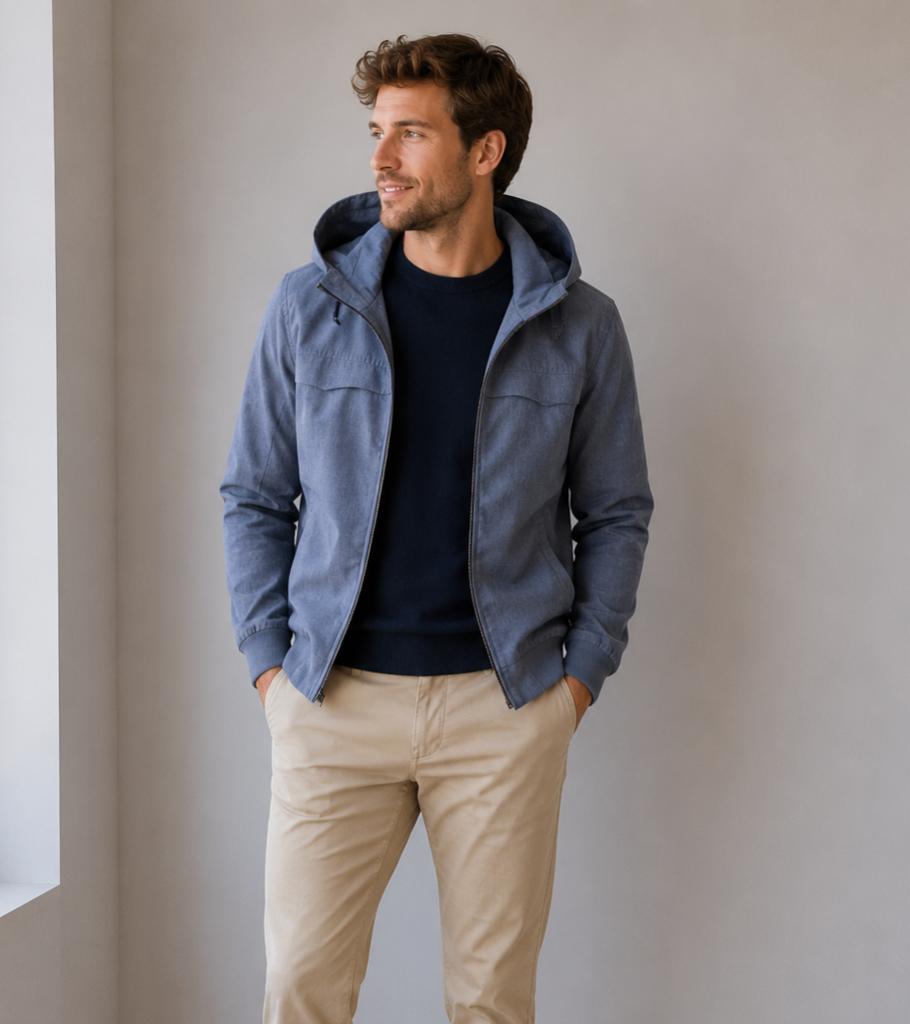 FSBN jas maat S blauw met capuchon, Blauw, Ophalen of Verzenden, FSBN, Gedragen
