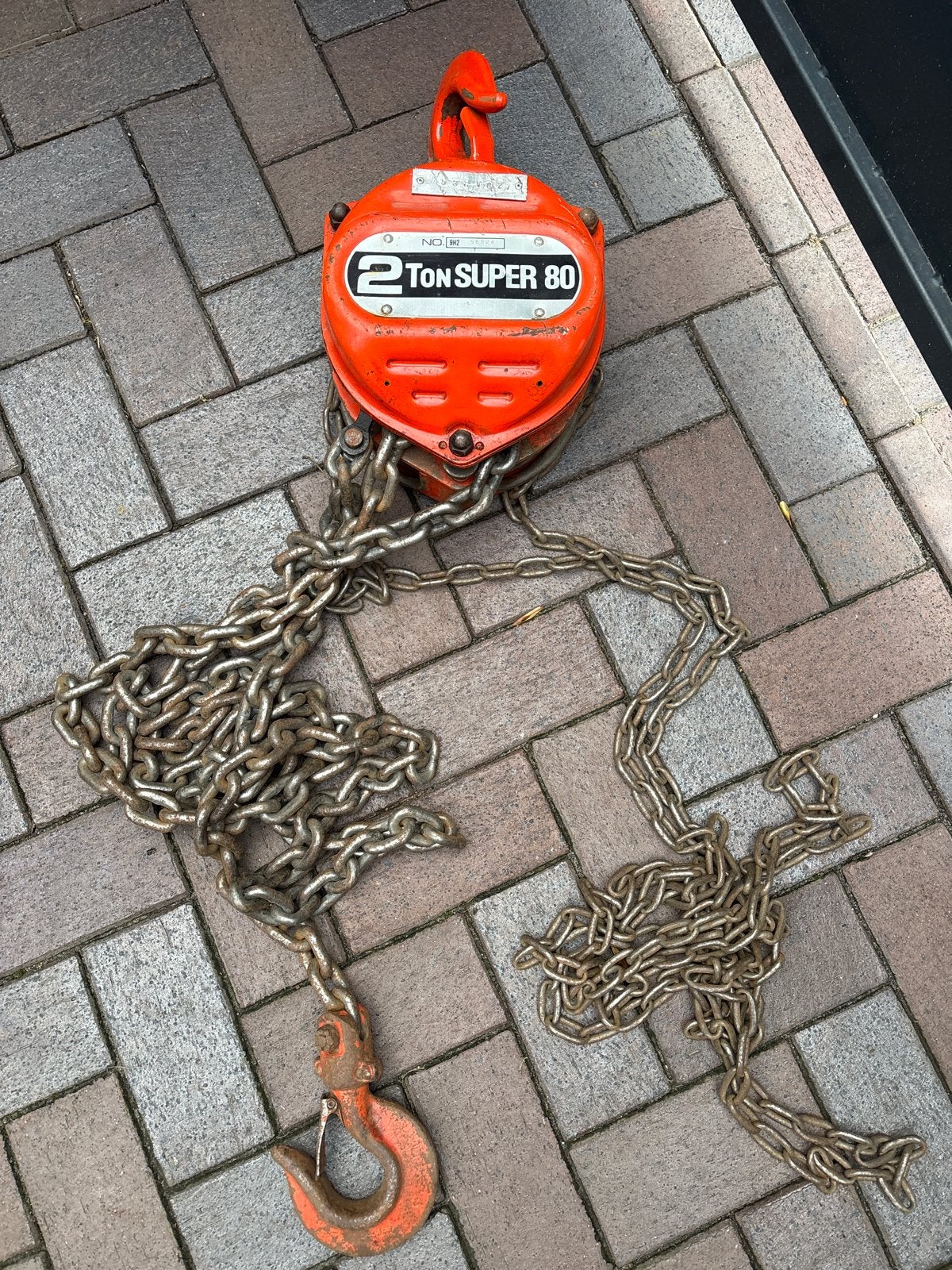 2 Ton Super 80 Kettingtakel, Doe-het-zelf en Verbouw, Ophalen, Gebruikt, Handmatig