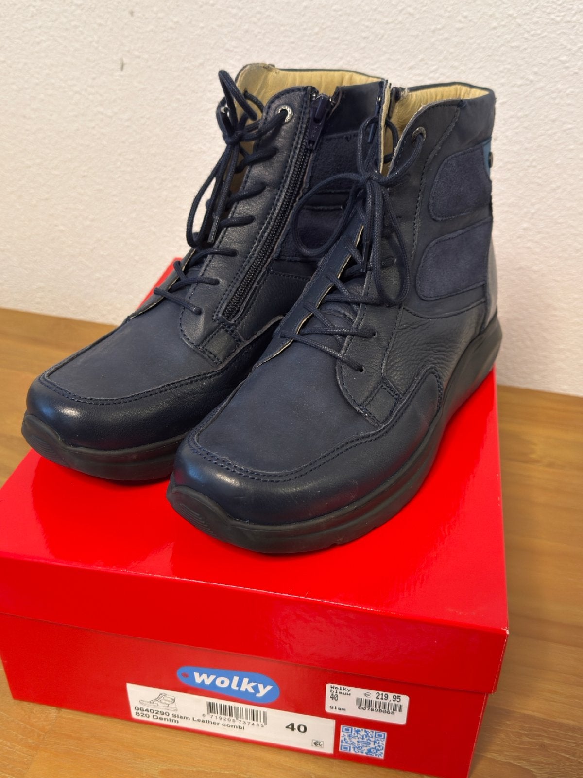 Nieuwe Wolky Slam damesschoenen Denim mt 40, Ophalen of Verzenden, Nieuw, Blauw, Lage of Enkellaarzen