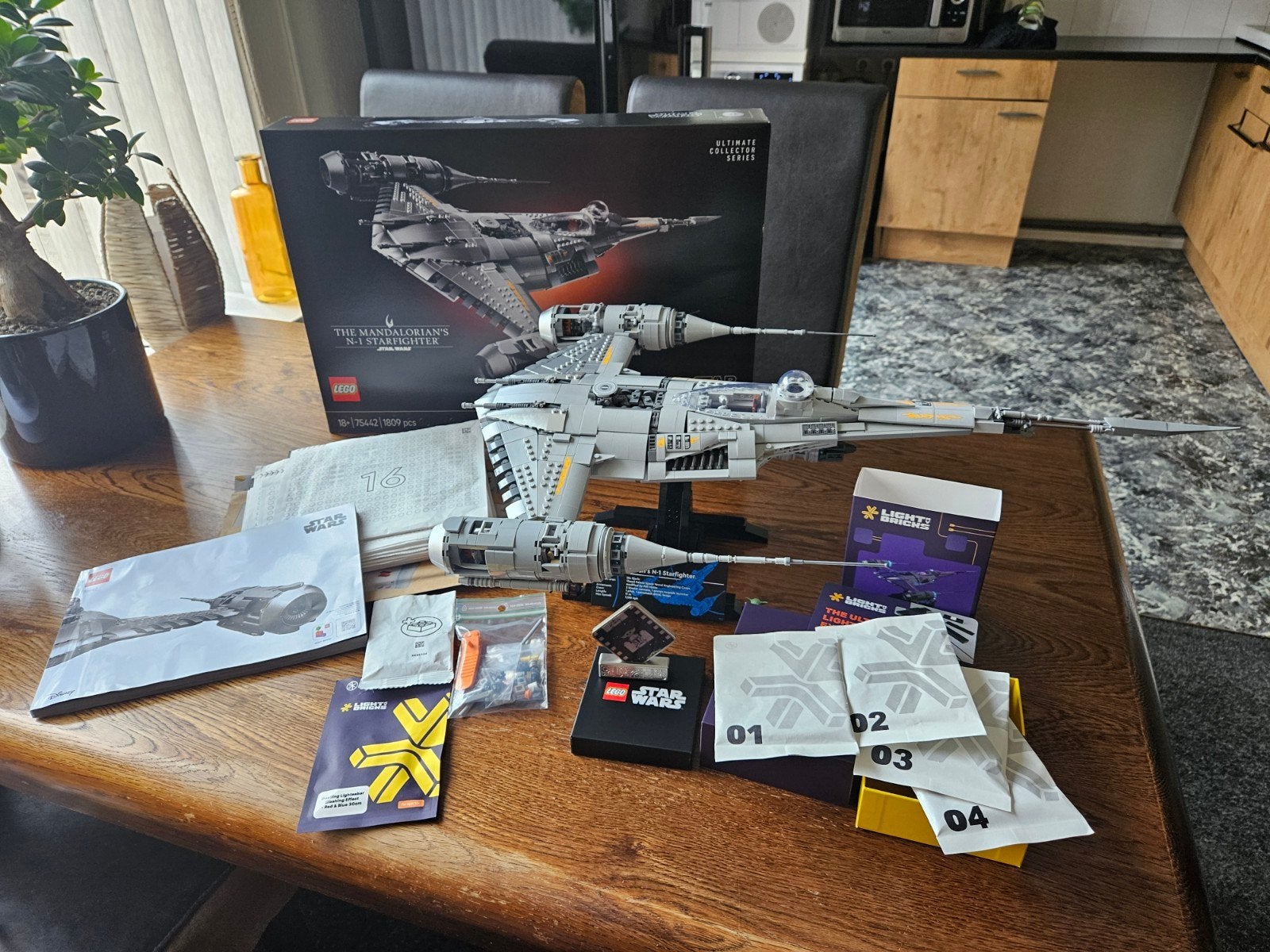 Lego 75442 "The Mandalorians N1 Starfighter" + Drie  Extra's, Inclusief accessoires, Star Wars, Lego, Ophalen of Verzenden