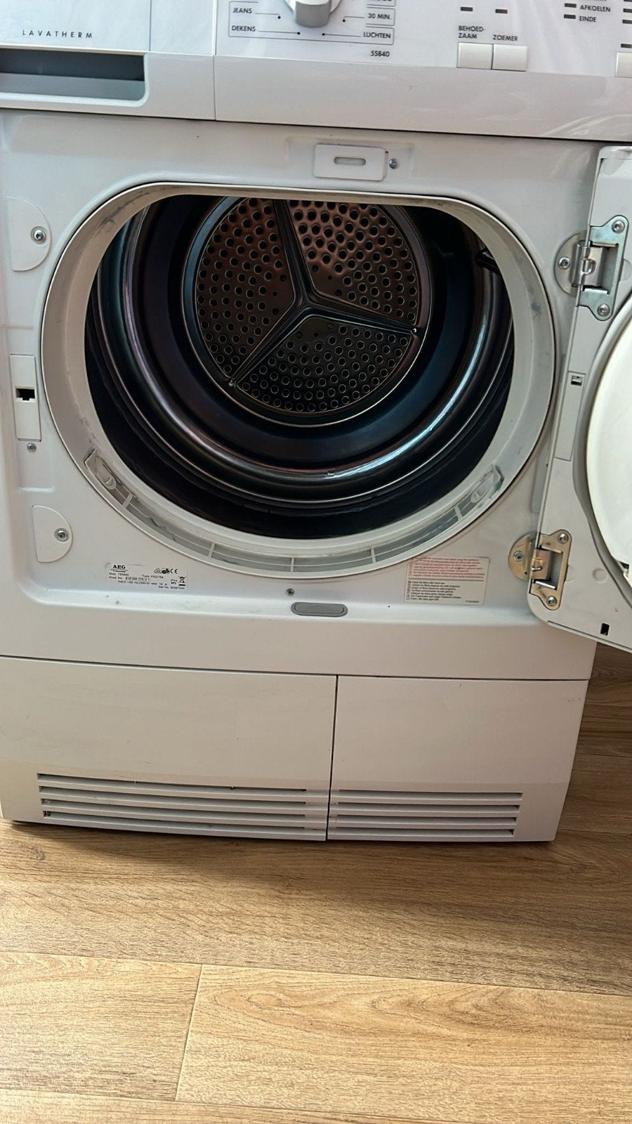 AEG Lavatherm 7kg Wasdroger - Condensdroger, 6 tot 8 kg, Gebruikt, Ophalen of Verzenden, Voorlader