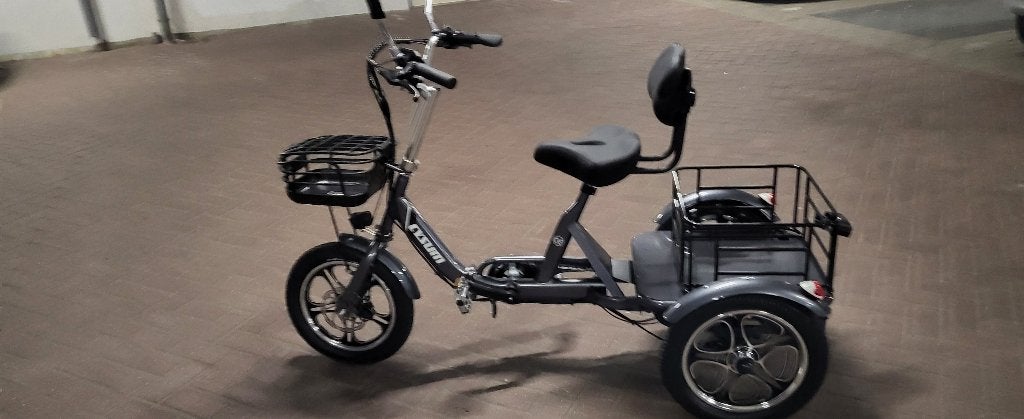 Cysum driewielfiets op accu, Ophalen of Verzenden, Nieuw, Schijfrem, Cysum