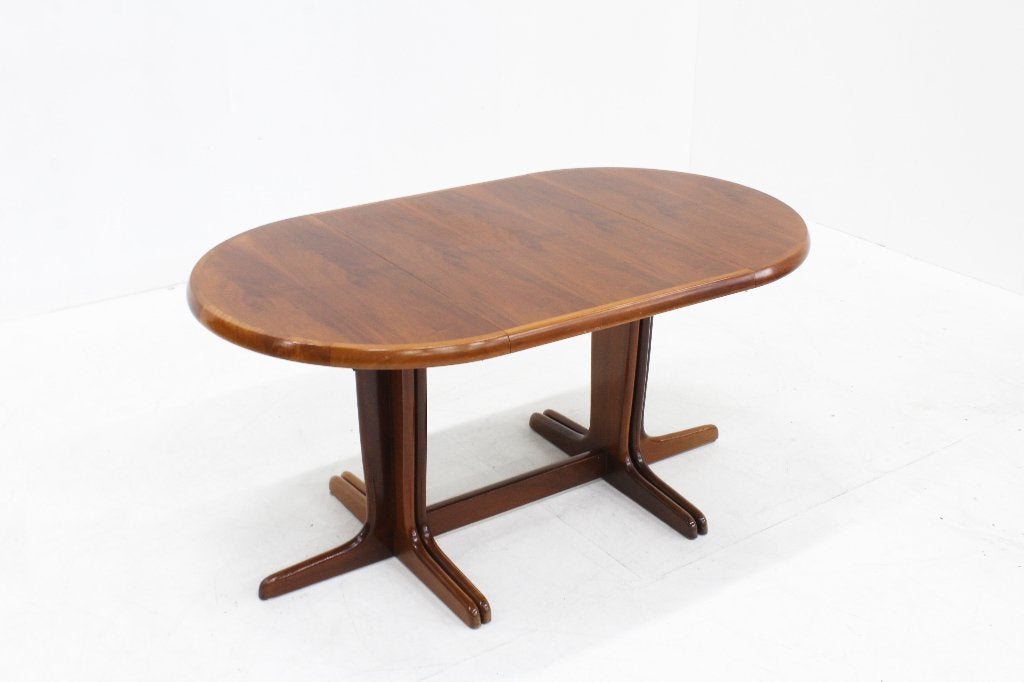 Vintage Deense grote ovalen eettafel palissander XXL, Vintage, Scandinavisch, 100 tot 150 cm, Teakhout, 200 cm of meer
