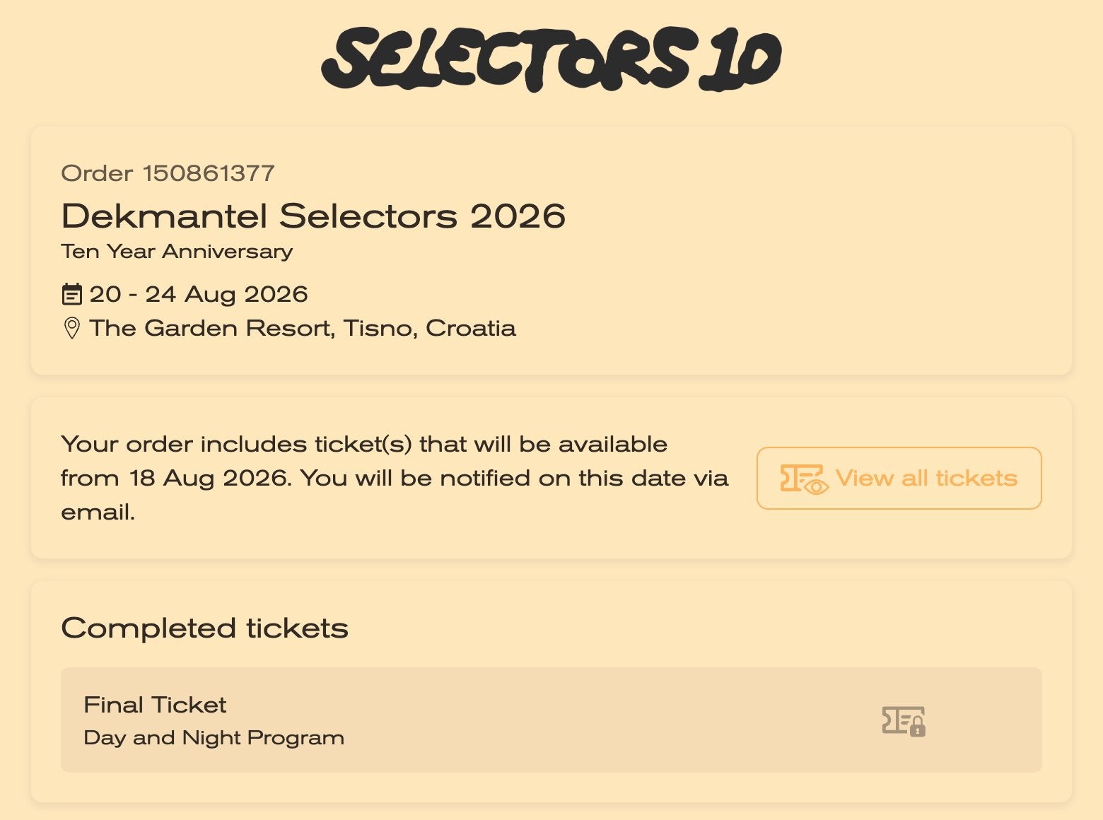 2x Dekmantel Selectors 2026, Twee personen