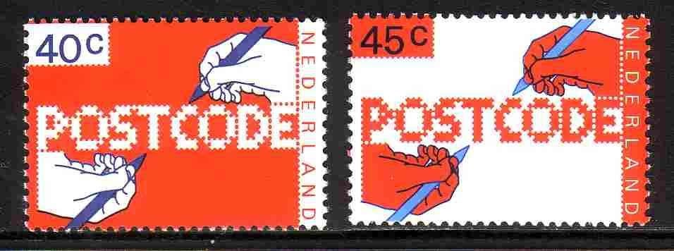 Nederland 1978 1151/1152 Postcode, Postfris, Ophalen of Verzenden, Na 1940, Postfris
