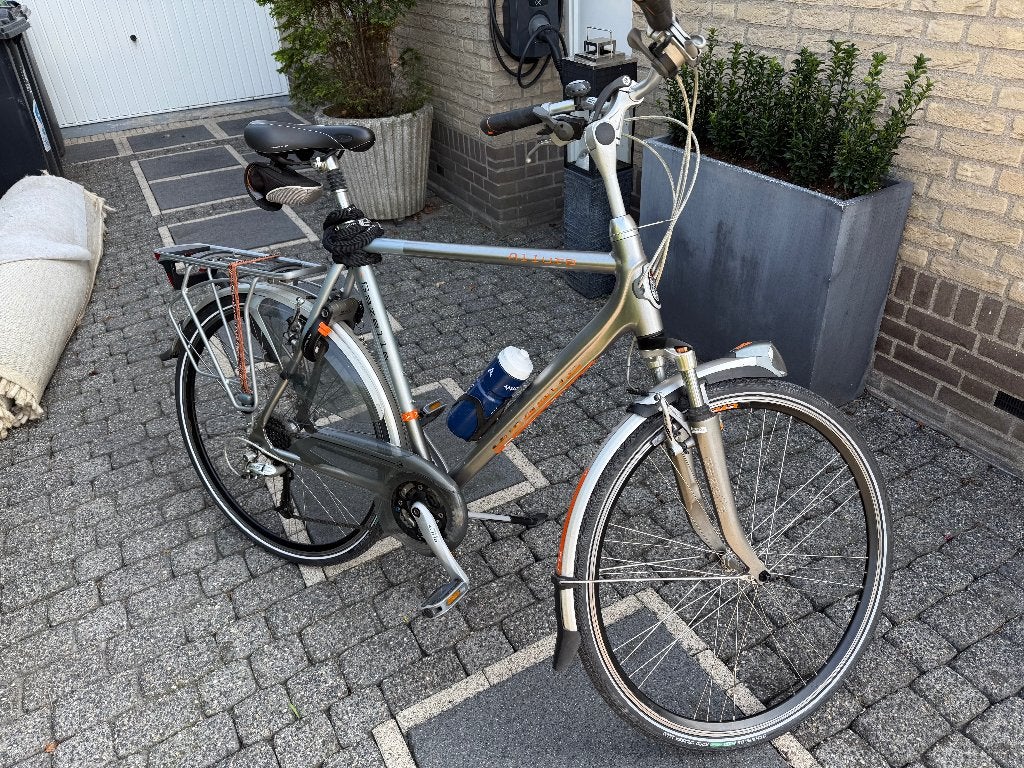 Gazelle Allure heren toerfiets, Ophalen, 28 inch, Vering, Velgrem