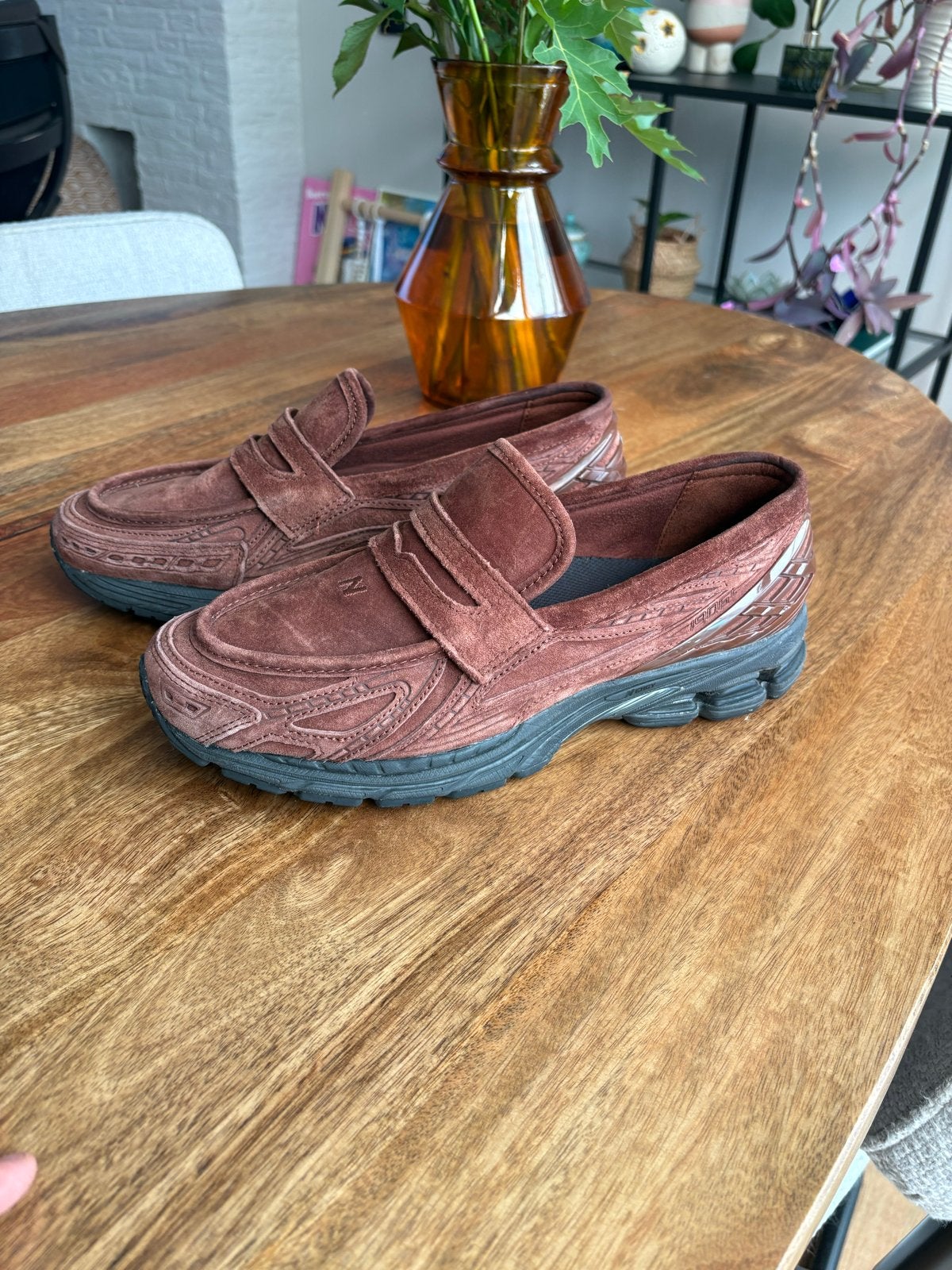New Balance 1906L Loafers Bruin Maat 46.5, Kleding | Heren, Ophalen of Verzenden, Zo goed als nieuw, Bruin, Loafers