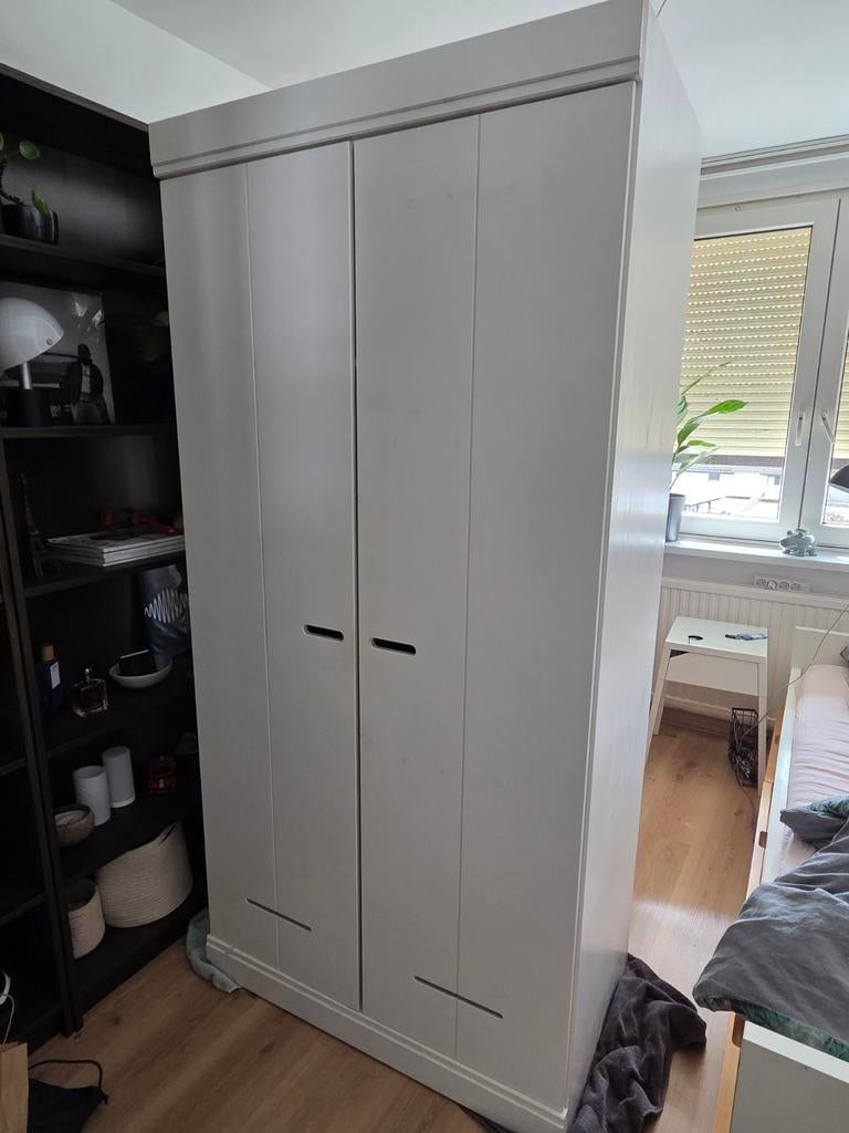 Witte kledingkast Woood van Karwei, Ophalen, 50 tot 75 cm, 50 tot 100 cm, 150 tot 200 cm