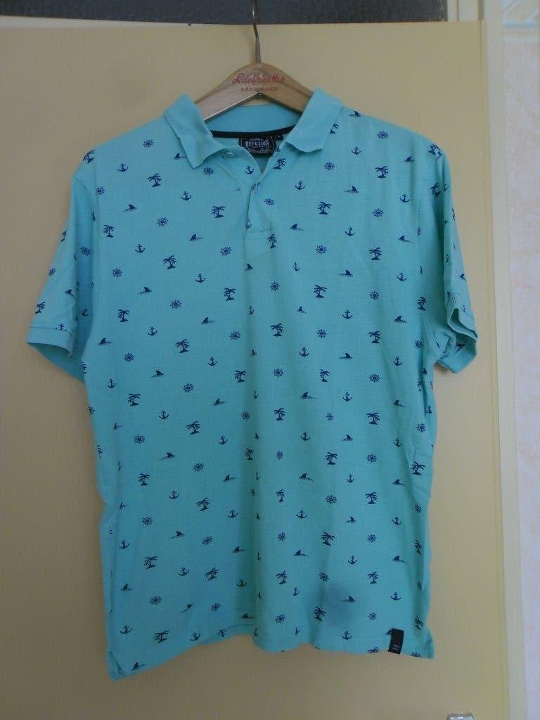 z.g.a.n. heren polo shirt. Maat L, Kleding | Heren, Polo's, Maat 52/54 (L), Refusion, Ophalen of Verzenden, Zo goed als nieuw