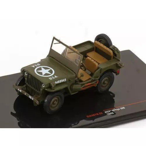 Jeep Willys MB 1943, 1/43, IXO, Hobby en Vrije tijd, Overige merken, Auto, ., IXO