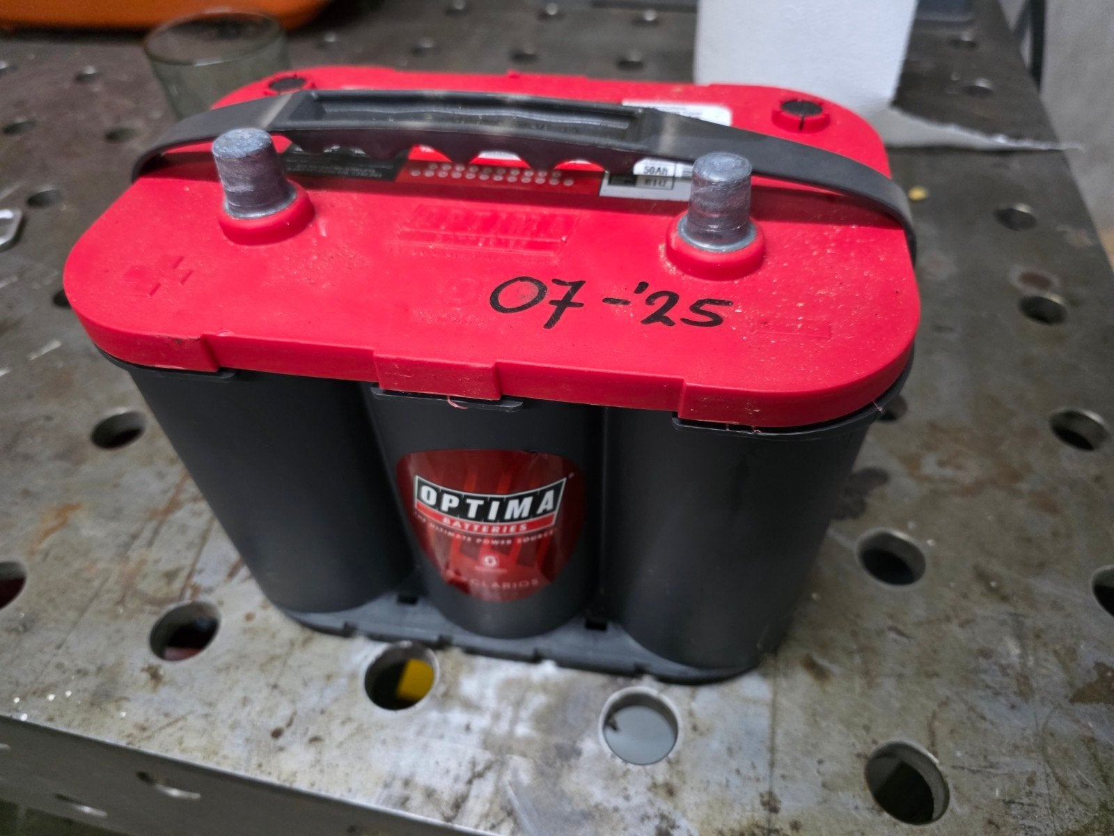 Optima red top agm accu zgan, Ophalen