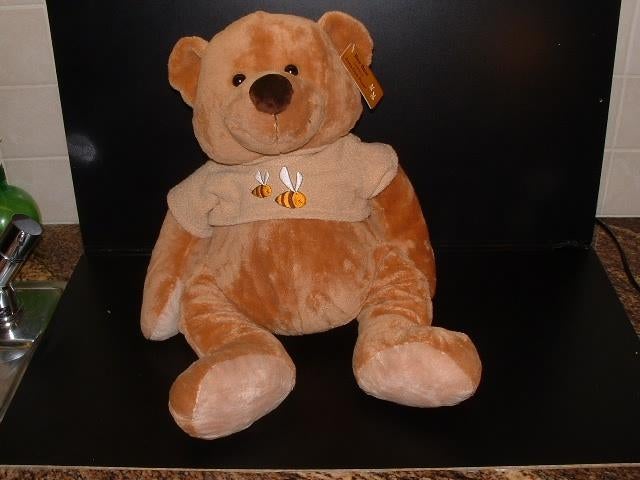 ANNA CLUB PLUSH BEER VELOURS BRUIN SHIRT MET BIJTJE, Ophalen of Verzenden, Nieuw, Overige typen