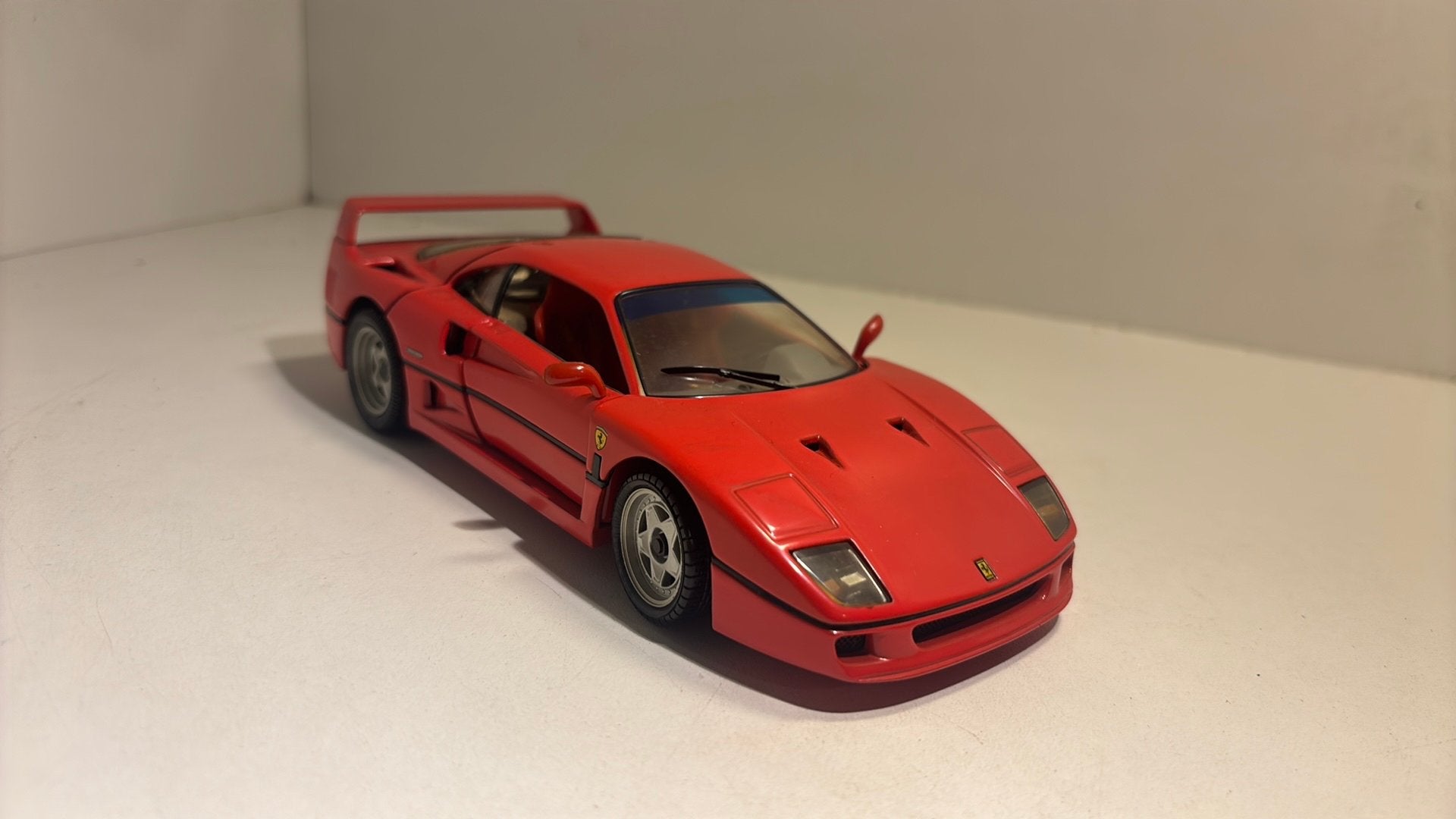 Ferrari f40 red franklin mint 1.24, Overige merken, Auto, Ophalen of Verzenden, A