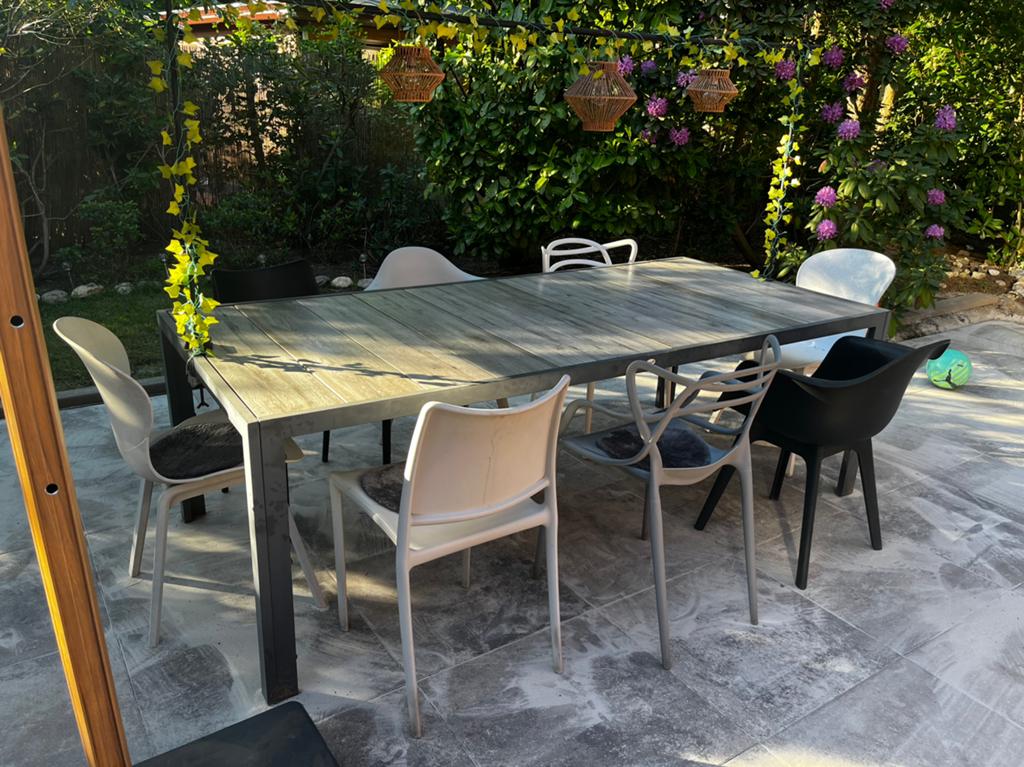 Tuinset 6 personen Hartman, Ophalen, Kunststof, Gebruikt, Eettafel