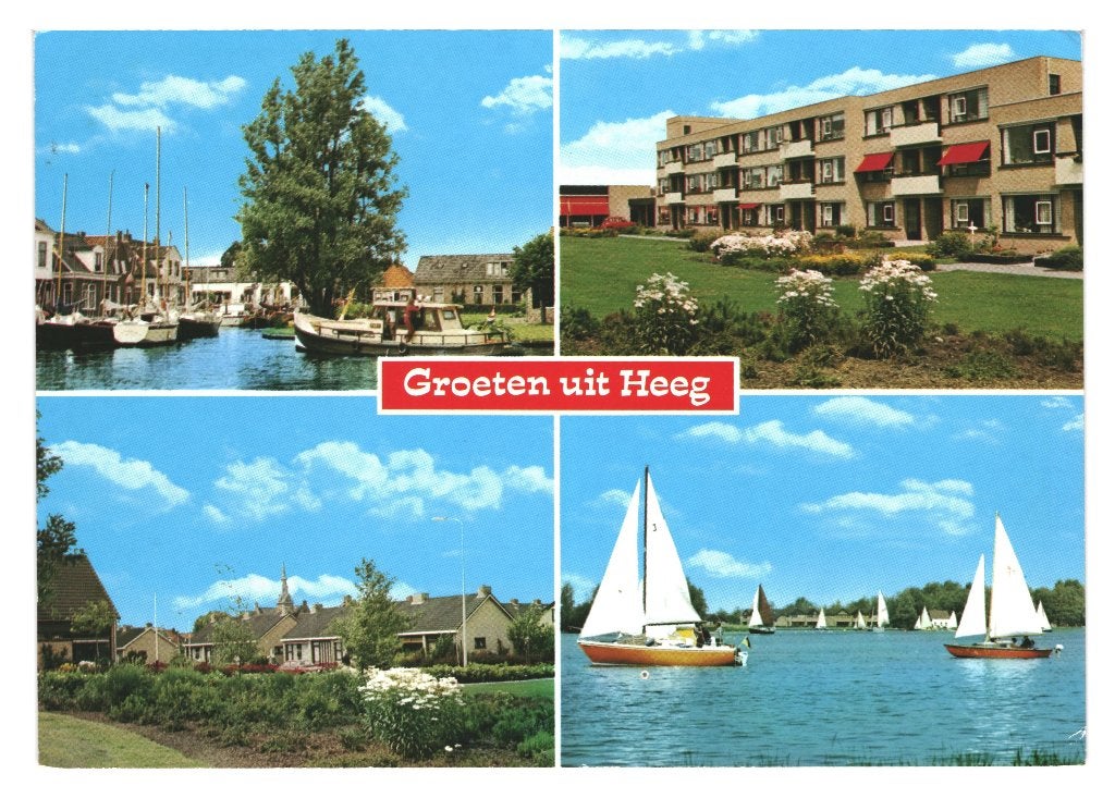 42503 Heeg Friesland 80+ Gelopen met Postzegel, Ophalen of Verzenden, 1980 tot heden, Gelopen, Friesland