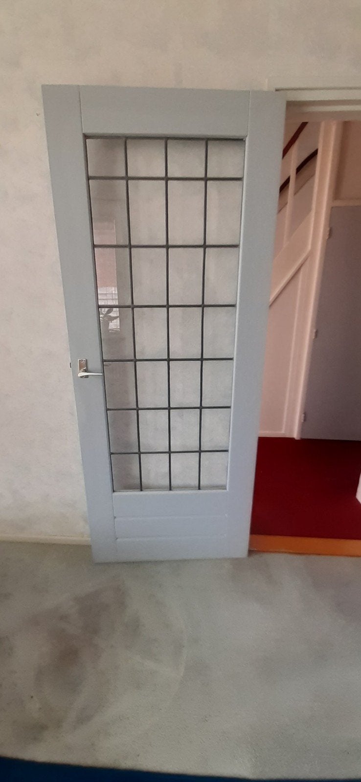 Deur met glas in lood., Ophalen, Glas, Binnendeur, 200 tot 215 cm
