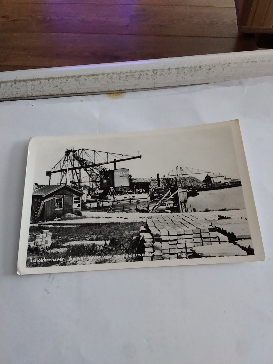 Oude ansichtkaart Schokkerhaven, Amsterdam, Zuiderzeewerken, Ophalen of Verzenden, 1920 tot 1940, Gelopen, Noord-Holland