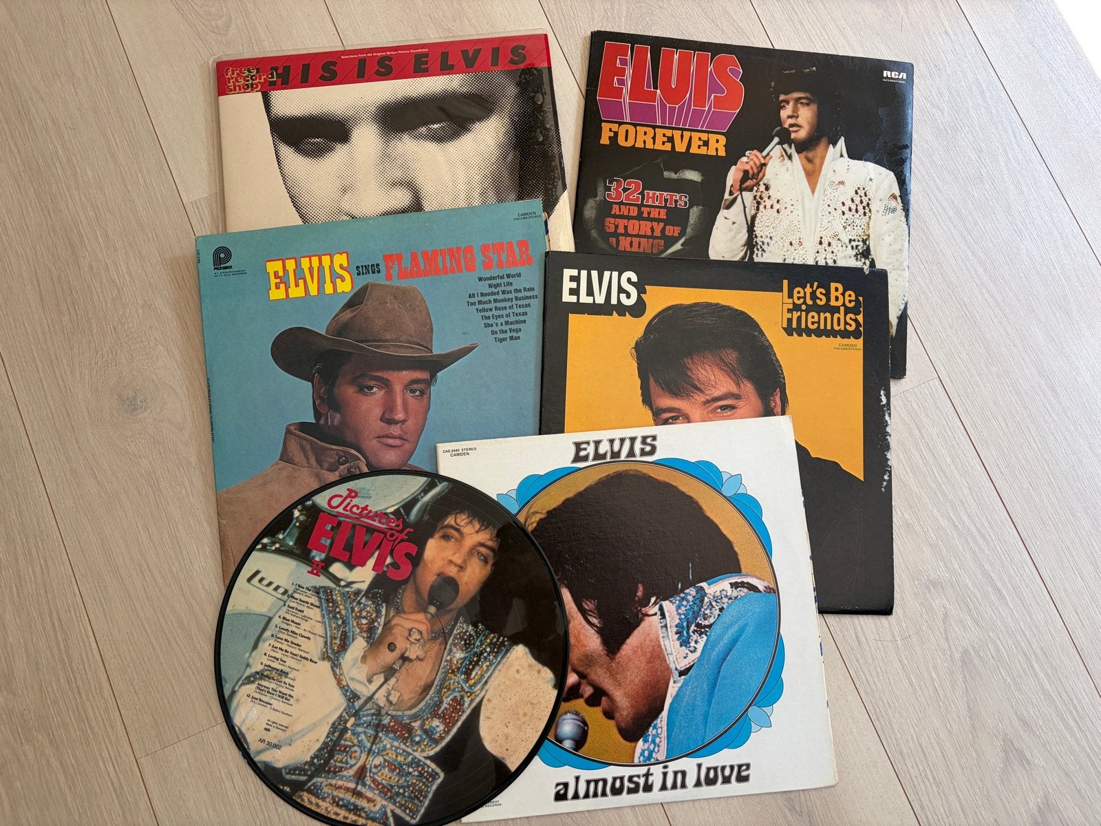 Elvis Presley Vinyl Collectie: 6 LP's en Picture Disc, Ophalen, LP, Gebruikt, Pop
