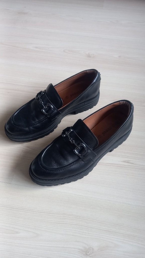 Hele goede en nette leren loafers van "No Stress", Ophalen of Verzenden, Zo goed als nieuw, No Stress, Instappers