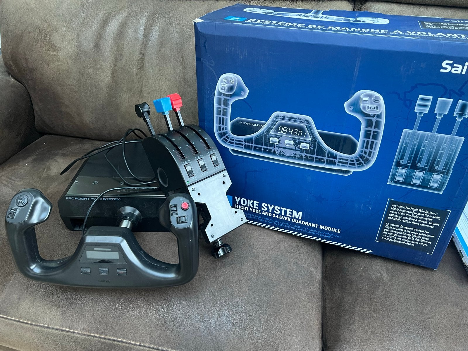 Saitek Pro Flight Yoke System - Vliegsimulator Controller, 1 speler, Ophalen of Verzenden, Zo goed als nieuw, Vanaf 7 jaar