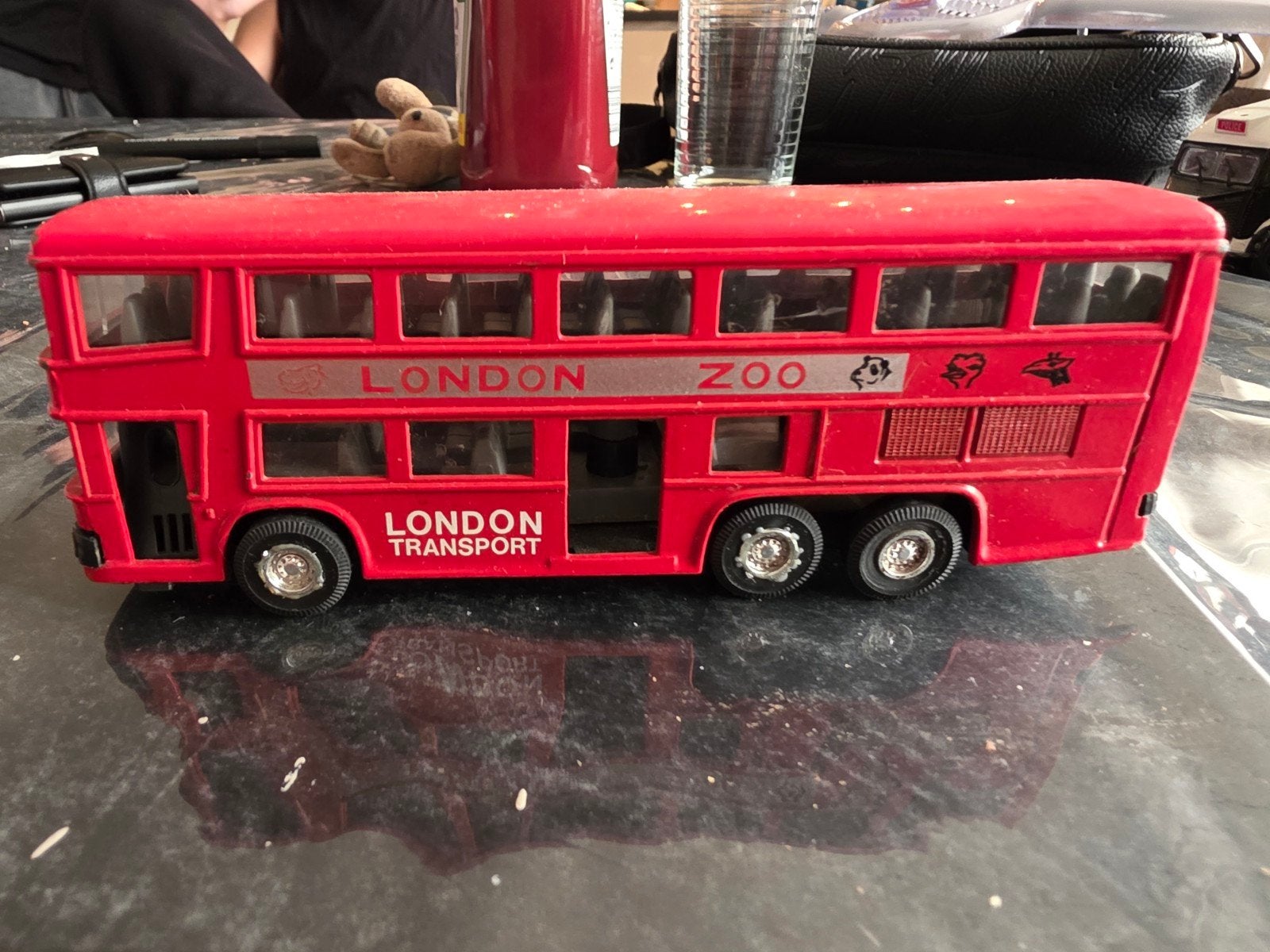 Vintage London Transport dubbeldekker bus speelgoed, Kinderen en Baby's, Ophalen of Verzenden, Gebruikt