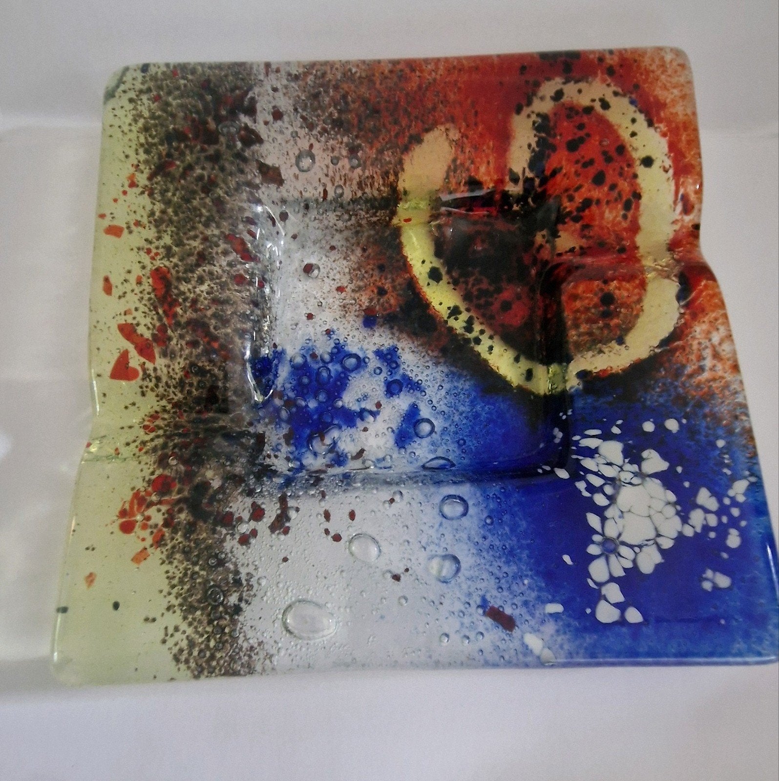 Murano glazen asbak, Antiek en Kunst, Antiek | Glas en Kristal, Ophalen of Verzenden