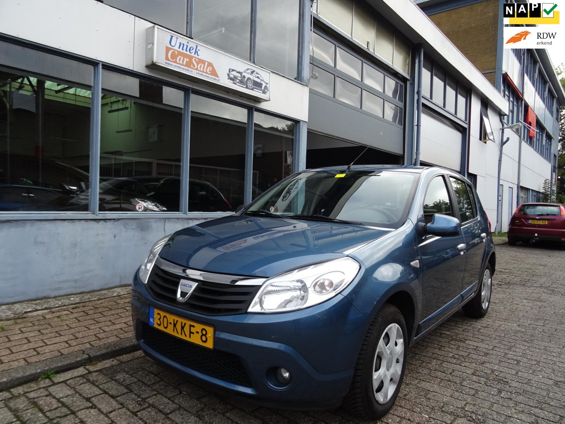 Dacia Sandero 1.2 Lauréate, Voorwielaandrijving, Gebruikt, 31 €/maand, Blauw