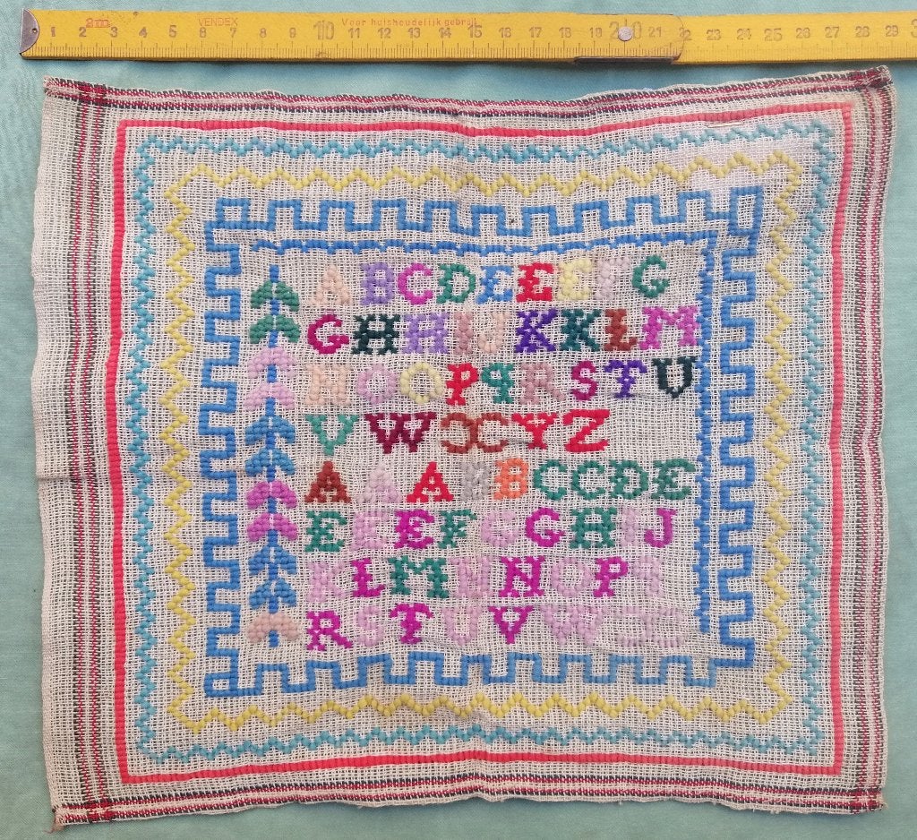 Merklap letterlap, Antiek en Kunst, Ophalen of Verzenden