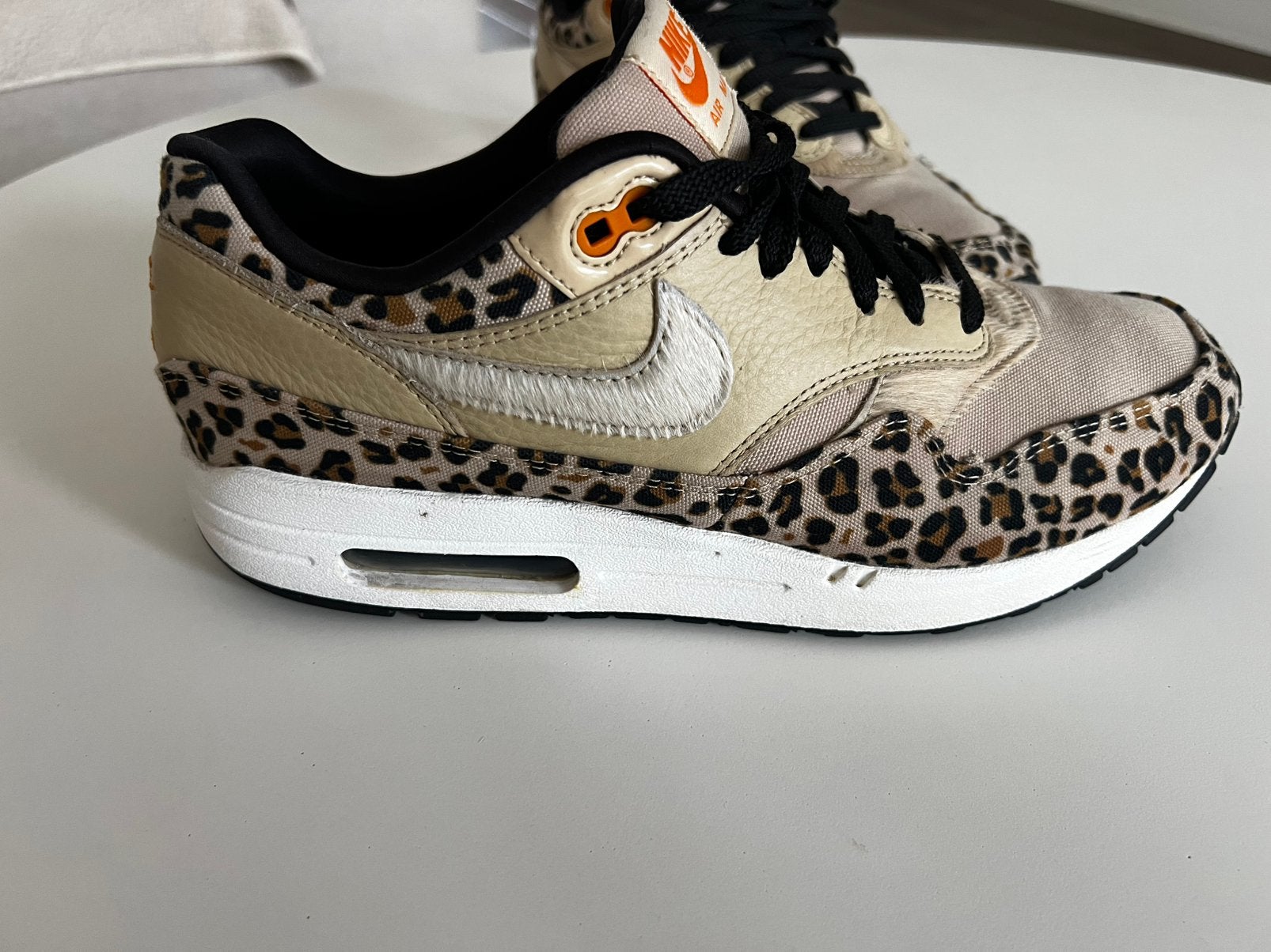 Nike air max 1 premium leopard maat 43, Overige kleuren, Ophalen of Verzenden, Sneakers of Gympen, Zo goed als nieuw