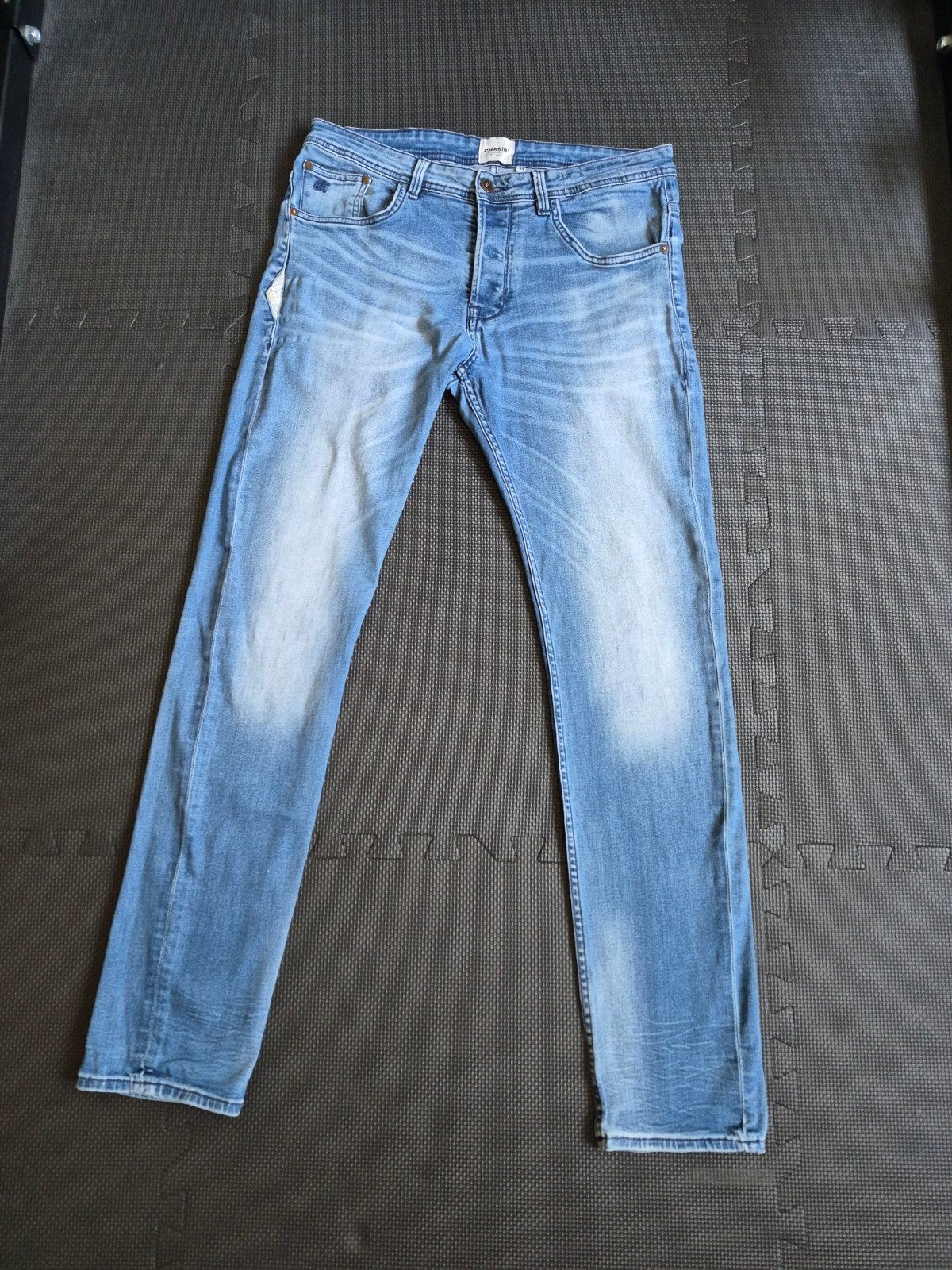 Chasin' Heren Blauwe Jeans Crown Reg. Slim 32/34, Chasin, Blauw, Ophalen of Verzenden, W33 - W34 (confectie 48/50)