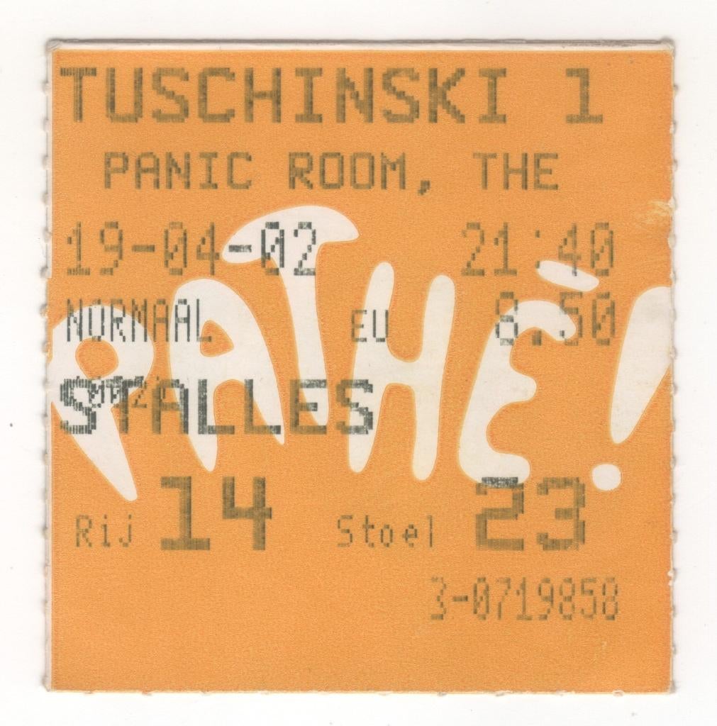 bioscoopkaartje The Panic Room 2002 (TK 16), Ophalen of Verzenden