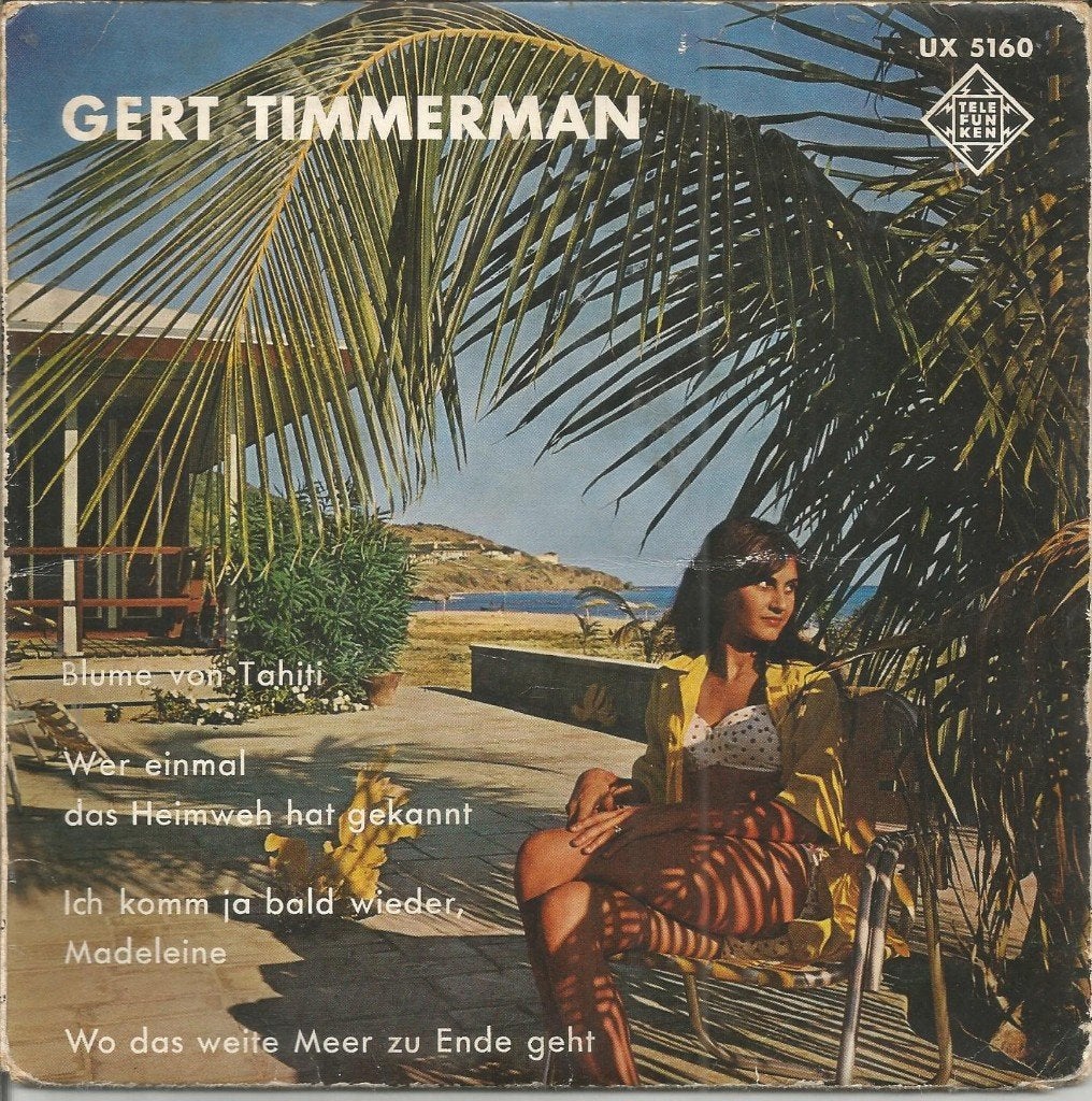 Gert Timmerman – Blume Von Tahiti + 3 (EP 1962), Gebruikt, 7 inch, Levenslied of Smartlap, 1960 - 1969