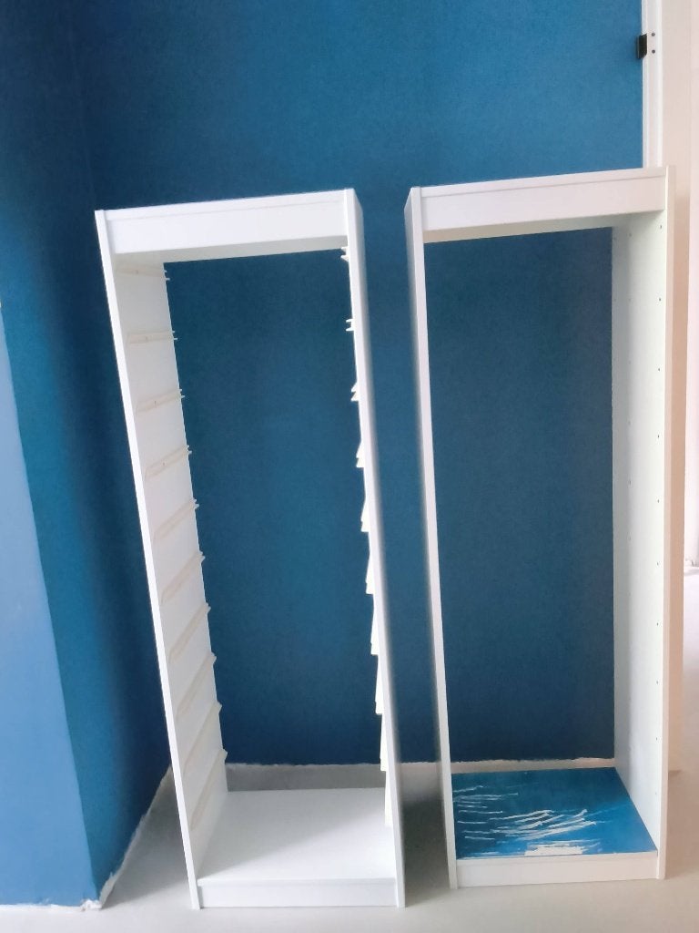 Twee witte TROFAST kasten - ideaal voor opbergruimte, Kinderen en Baby's, Ophalen, 105 cm of meer, Zo goed als nieuw, Minder dan 50 cm