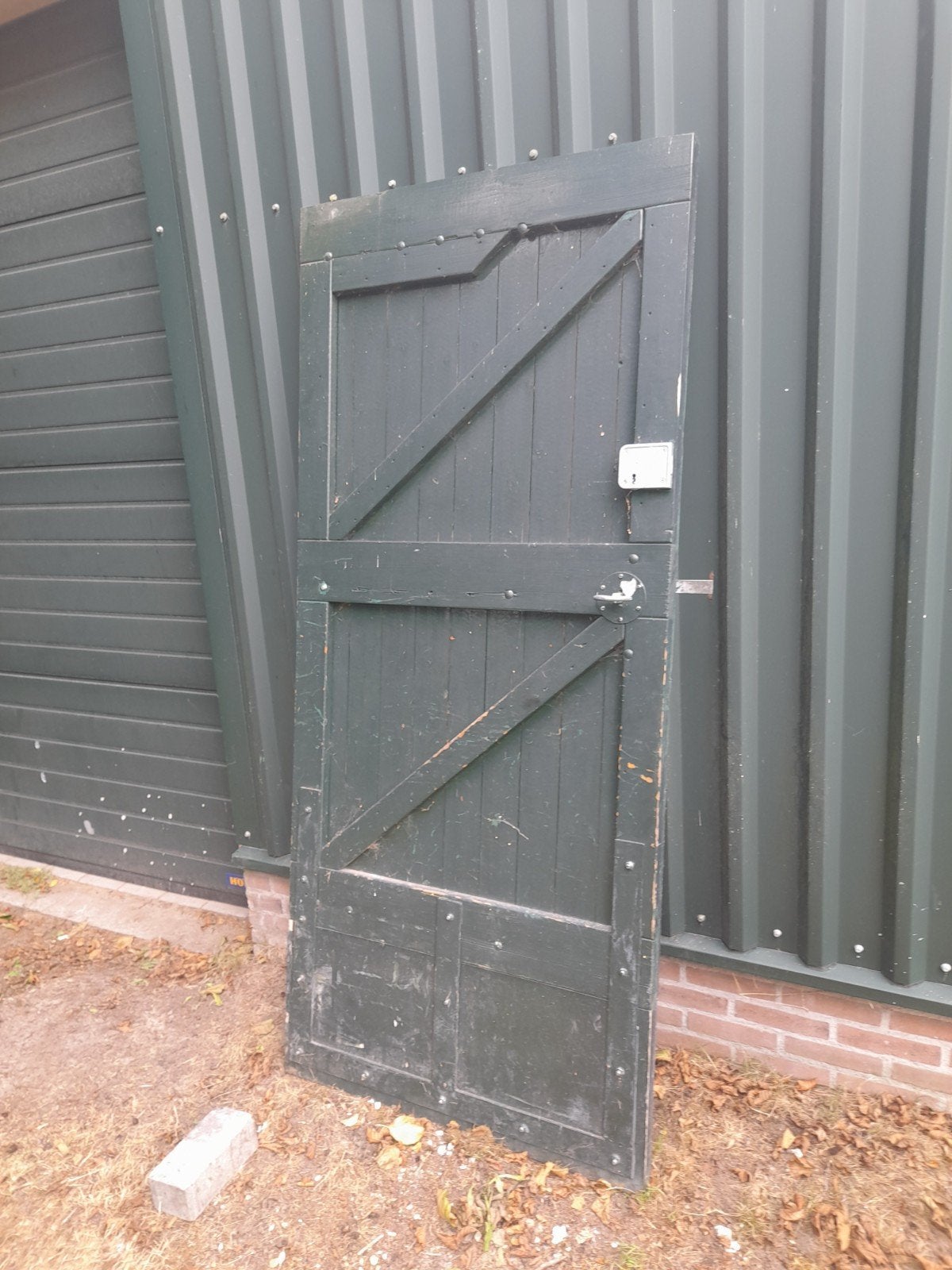 Houten schuurdeur, Ophalen, Gebruikt, 80 tot 100 cm, Buitendeur