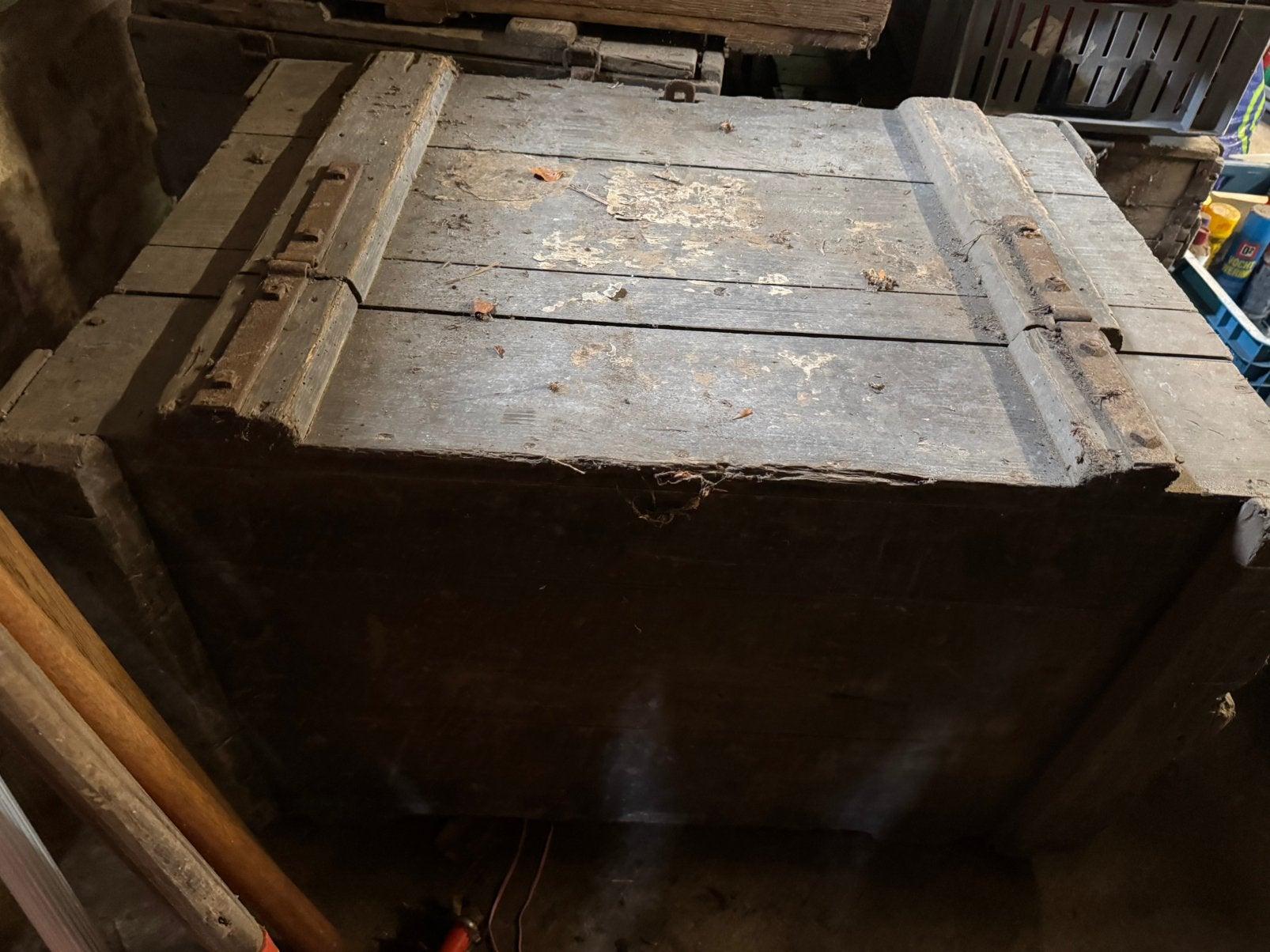 Gratis grote houten kist, Huis en Inrichting, Woonaccessoires | Kisten, Ophalen, Gebruikt, 50 tot 100 cm, 50 tot 75 cm