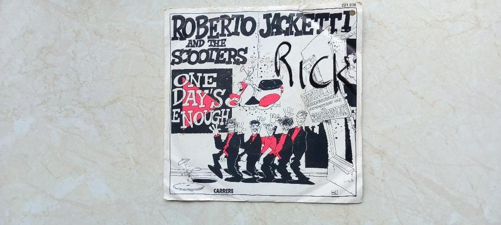 ROBERTO JACKETTI and the scooters / one day's enough  1985, Ophalen of Verzenden, Gebruikt, Pop