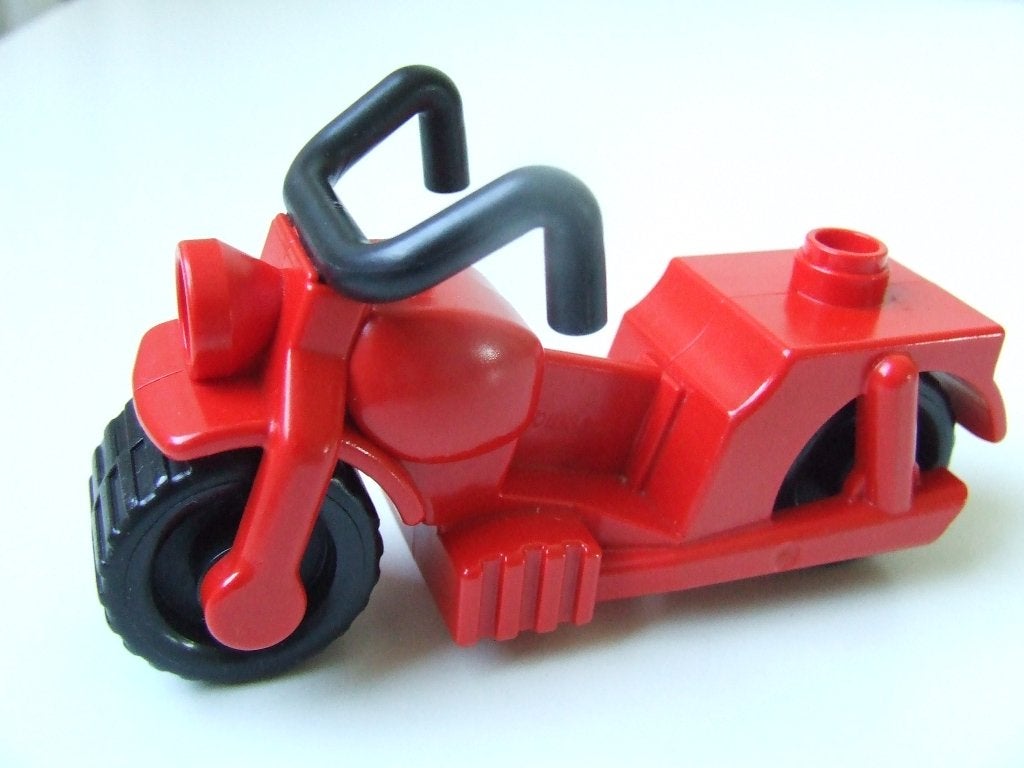 Rode Duplo motorfiets (oud model), Ophalen of Verzenden, Gebruikt, Duplo