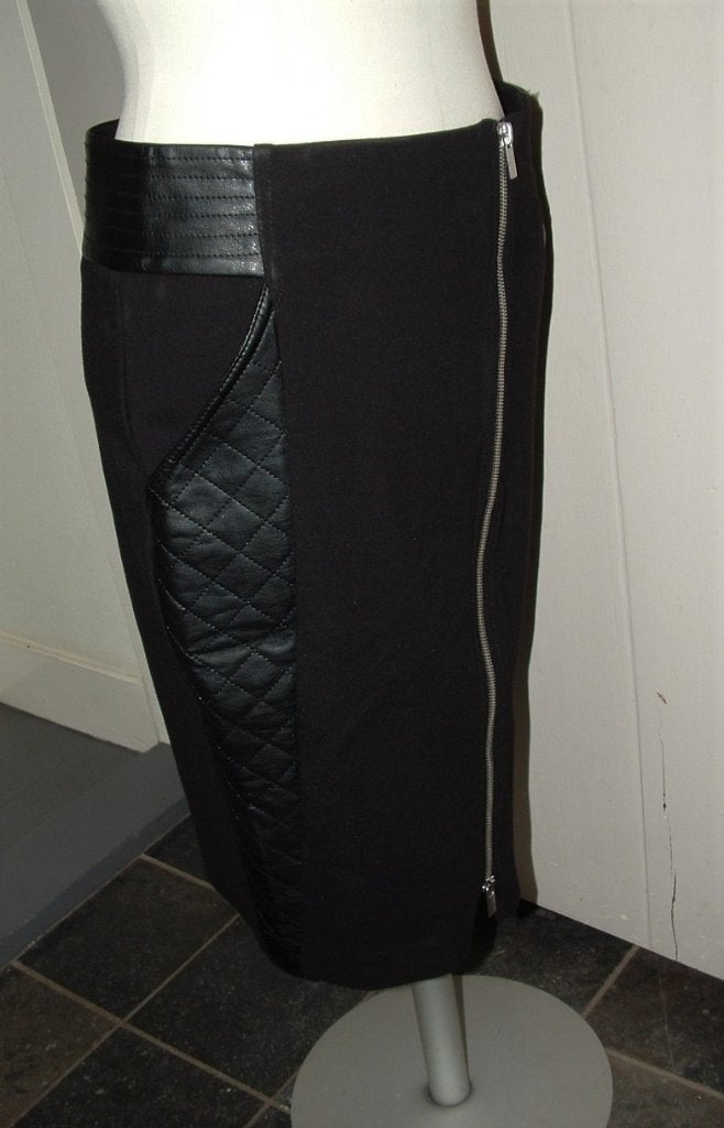 St. Supertrash Sophie kokerrok stretch skirt maat M = 38, Maat 38/40 (M), Supertrash, Zwart, Ophalen of Verzenden