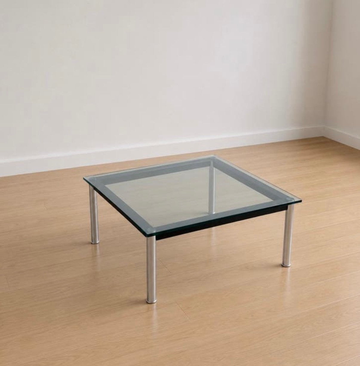 De laatste! Cassina LC-10 70x70 salontafel orgineel, Huis en Inrichting, Tafels | Salontafels, Ophalen, Vierkant, 50 tot 100 cm