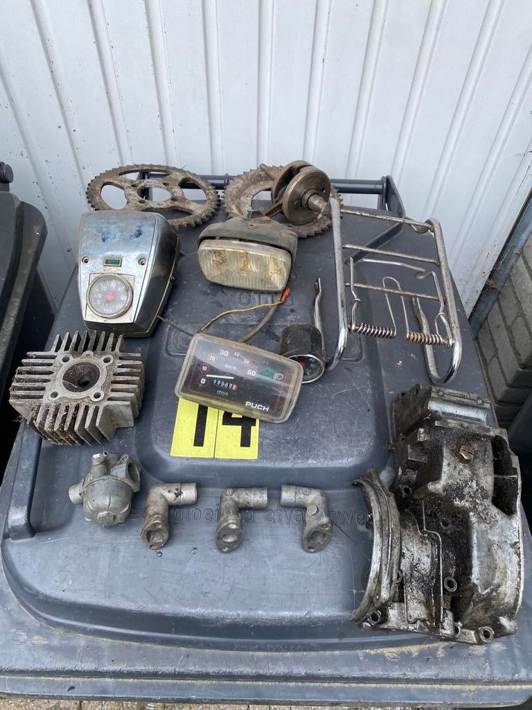 Partij Puch Maxi, brommer, onderdelen, oldtimer, Ophalen, Gebruikt