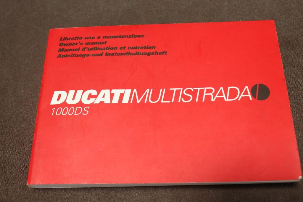 Ducati 1000DS Multistrada 2004 motorcycle owner's manual, Motoren, Ophalen of Verzenden, Ducati