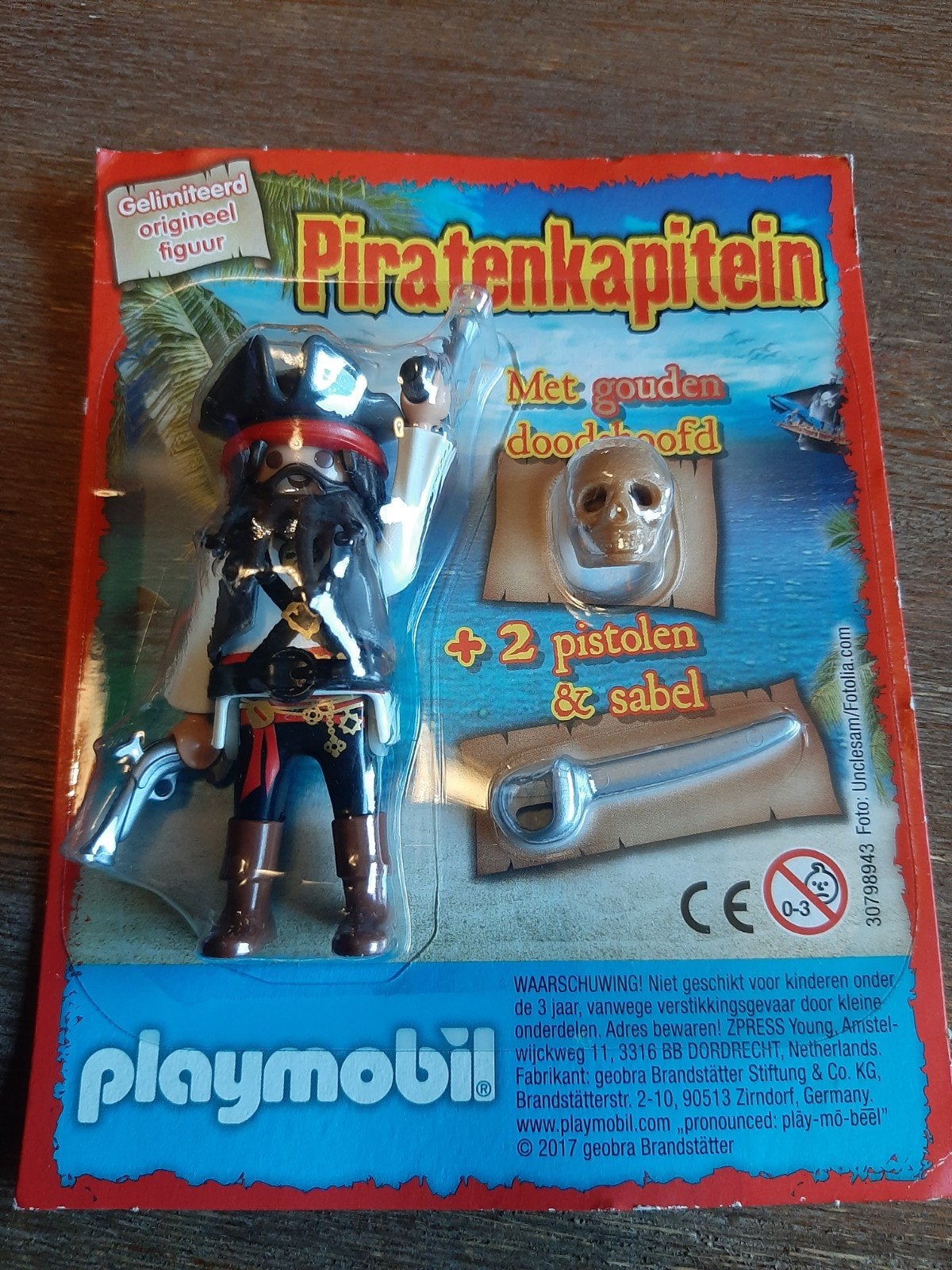 gelimiteerd playmobile piratenkapitein, Overige generaties, Ophalen of Verzenden, Nieuw