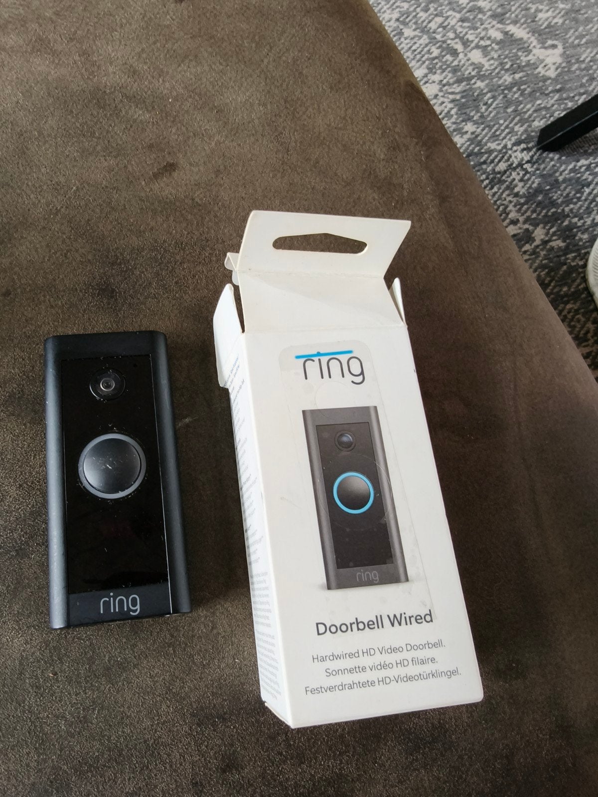 Ring Video Doorbell Wired - Slimme Deurbel met Camera, Ophalen of Verzenden, Bewegingsdetectiesensor, Gebruikt, Bedraad