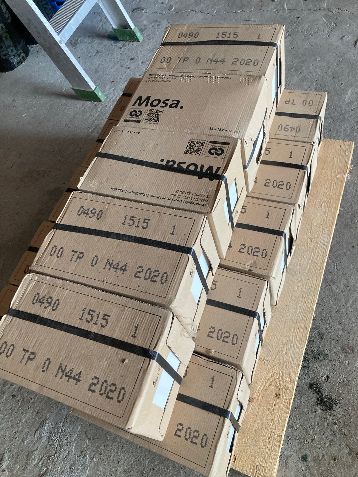 Mosa tegels 15x15 cm - Nieuw in doos, 15 m2, Doe-het-zelf en Verbouw, Tegels, Ophalen, Nieuw, Minder dan 20 cm, 10 m² of meer