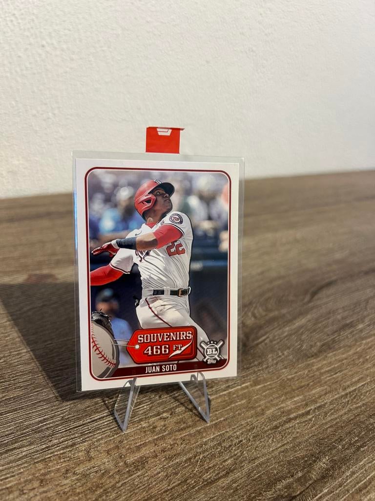 Juan Soto 2021 Topps Big League Baseball #SO-28 Souvenirs, Ophalen of Verzenden, Zo goed als nieuw, Buitenlandse clubs, Poster, Plaatje of Sticker