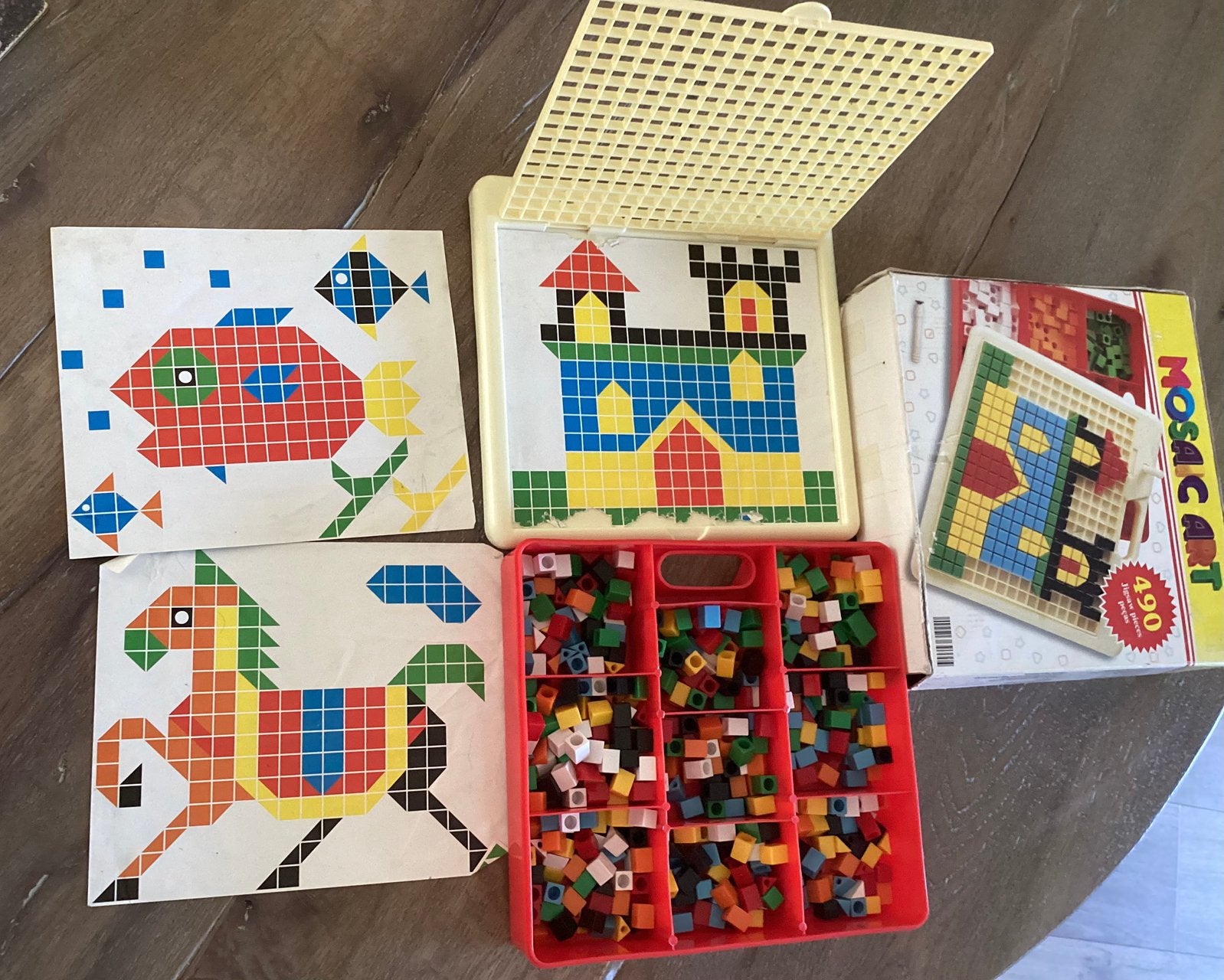Mozaïek VINTAGE!!! Blijft superleuk!!!educatief !!, Ophalen of Verzenden, Zo goed als nieuw, Ontdekken